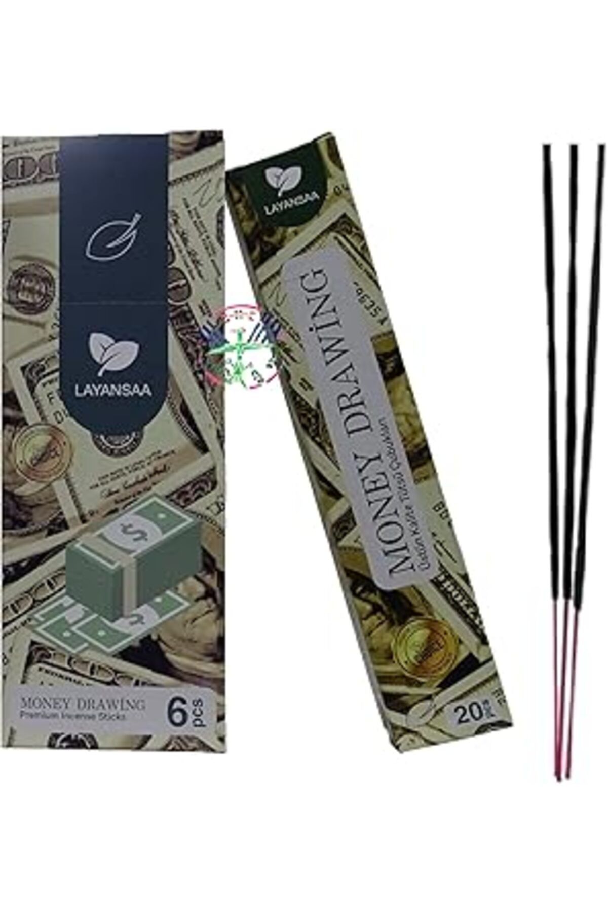 Mu Art Ahşap Layansaa Money Drawing (PARA ÇEKME) Kokusu Özel Aroma Kokusu Agarbatti Arınma 20 Adet 1 Paket Çubuk
