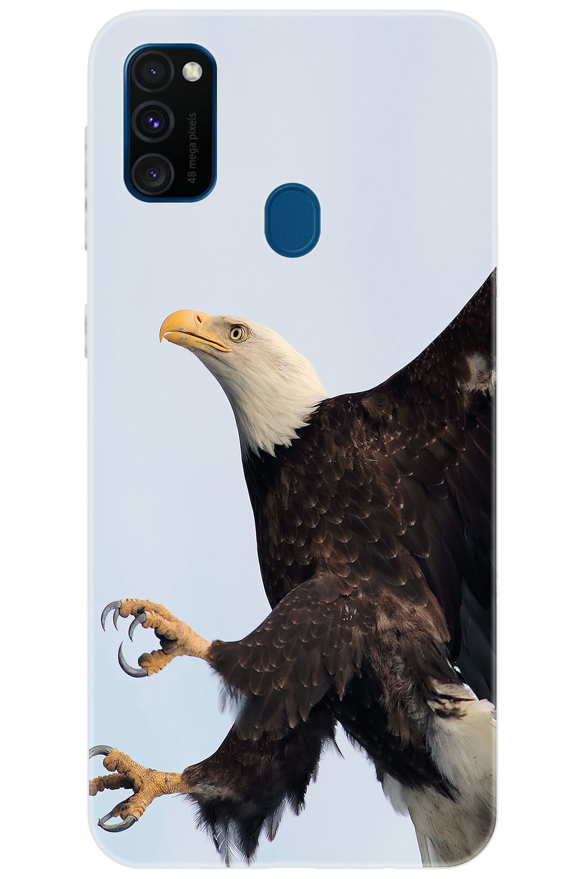 Ceppare Samsung Galaxy M30S (SM-M307F) Uyumlu Kılıf Desen Baskılı Silikon Kartal STK:189 CP-qJtOv0A