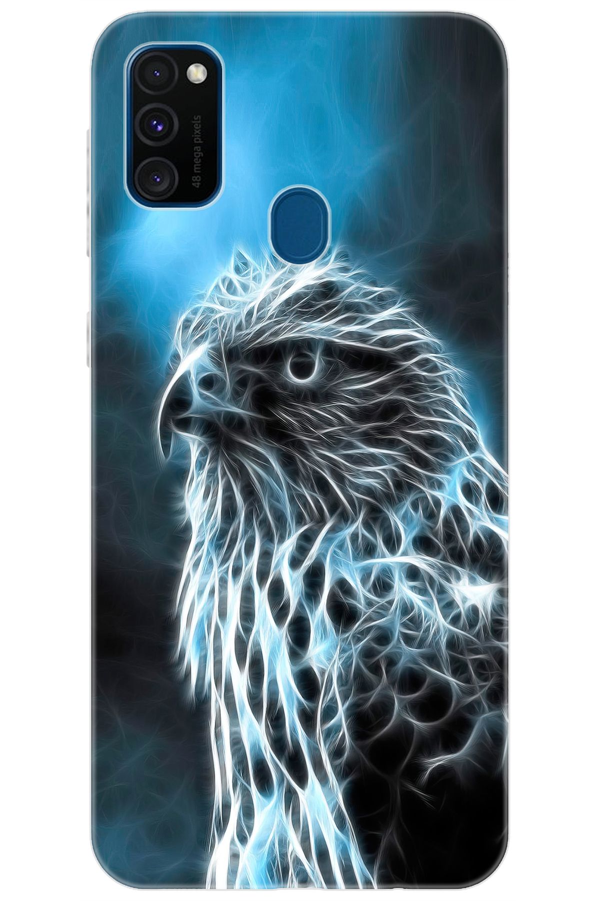 Ceppare Samsung Galaxy M30S (SM-M307F) Uyumlu Kılıf Desen Baskılı Silikon Şahin STK:196 CP-i6XZKHQ