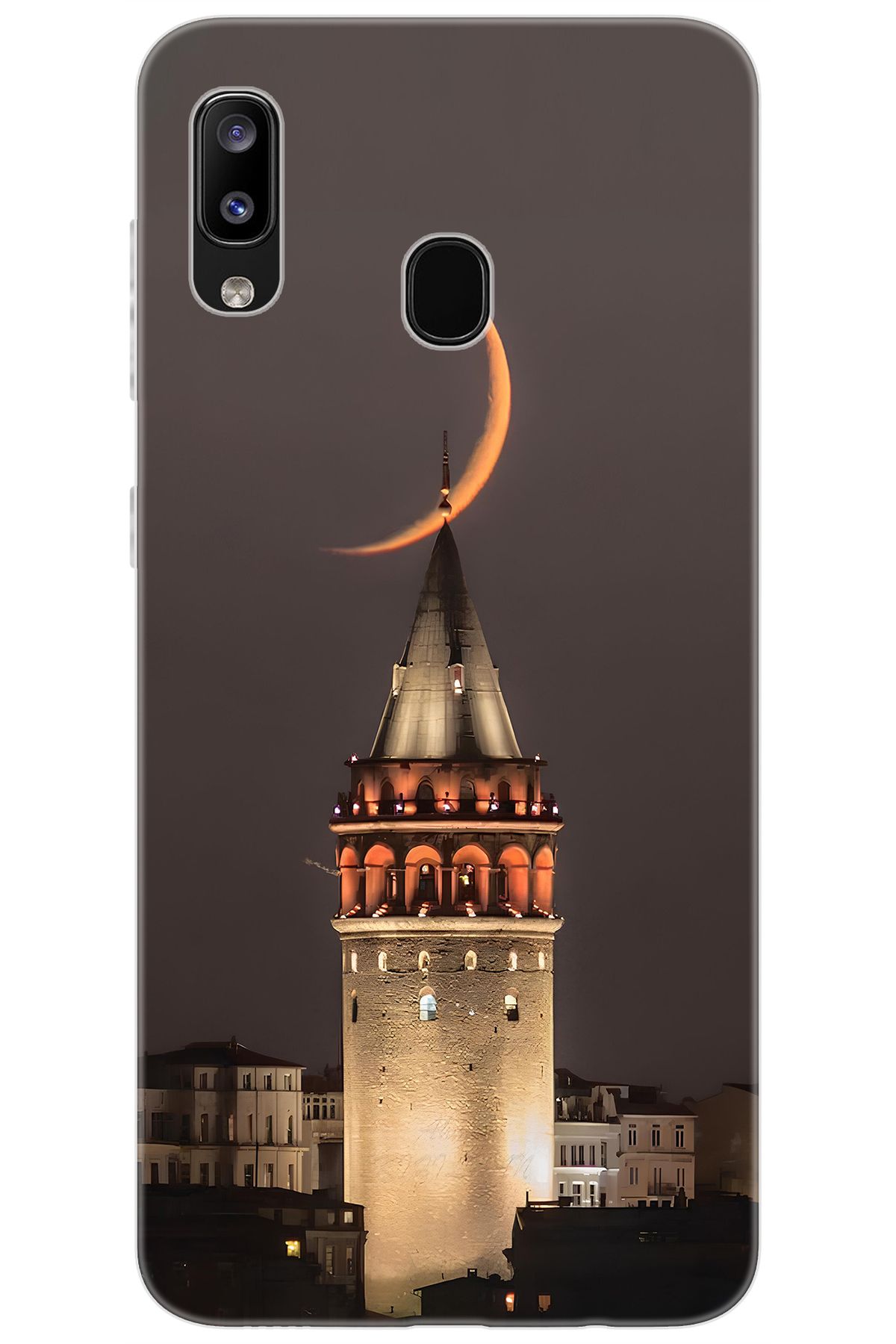 Ceppare Samsung Galaxy M10S (SM-M107F) Uyumlu Kılıf Desen Baskılı Silikon Galata Kulesi STK:673 CP-5LmcmPy