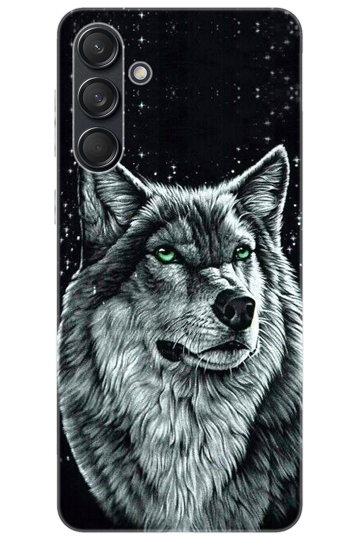 Ceppare Samsung Galaxy M55 (SM-M556B) Uyumlu Kılıf Desen Baskılı Silikon Kurt Baskılı STK:488 CP-KITjUQG