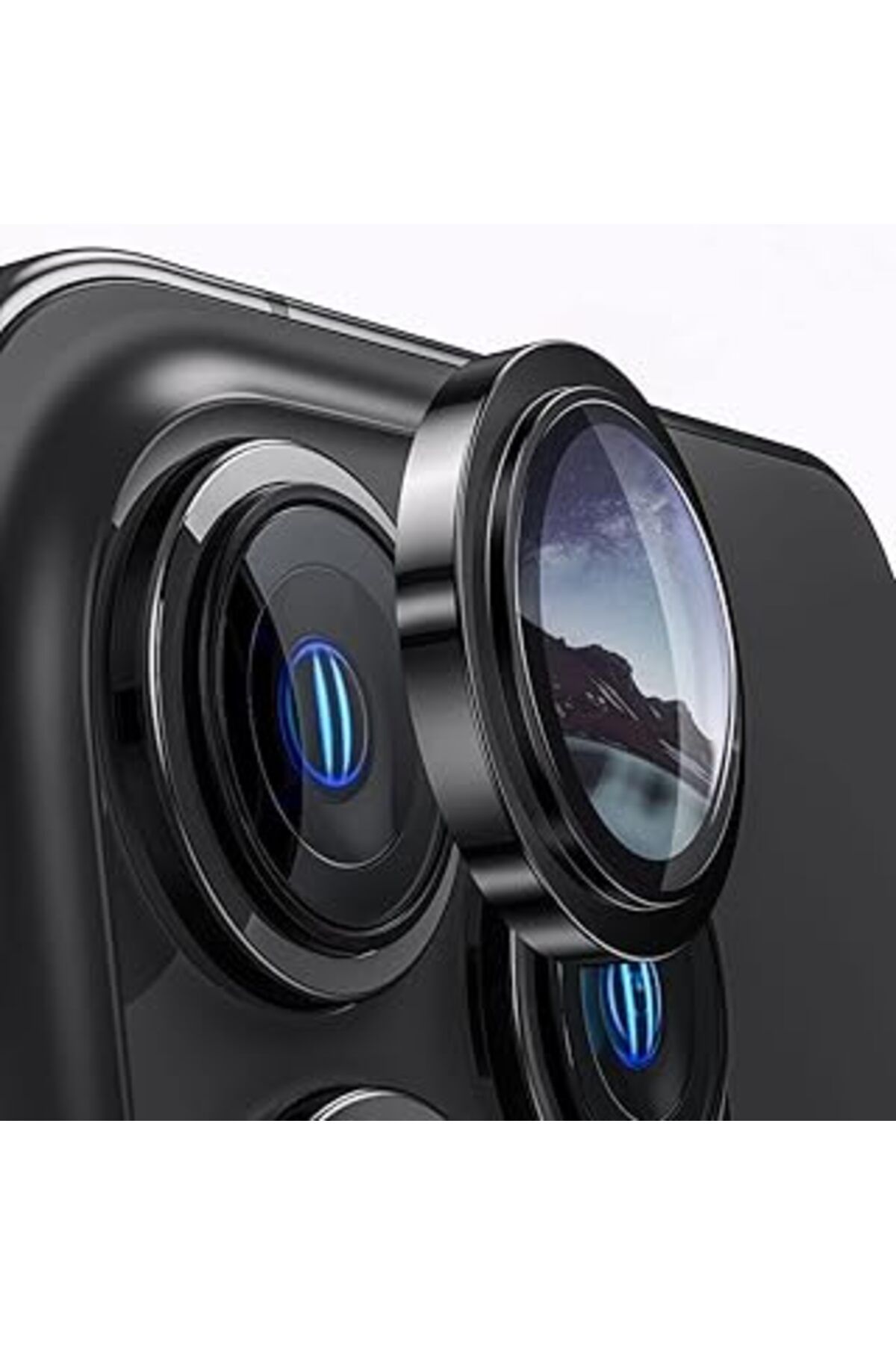 NETWORK ART Teknosepetim Iphone 15 6.1 Inc 15 Plus 6.7 Kamera Koruma Lensi Alüminyum Çerçeveli Safir 9H Cam Iph