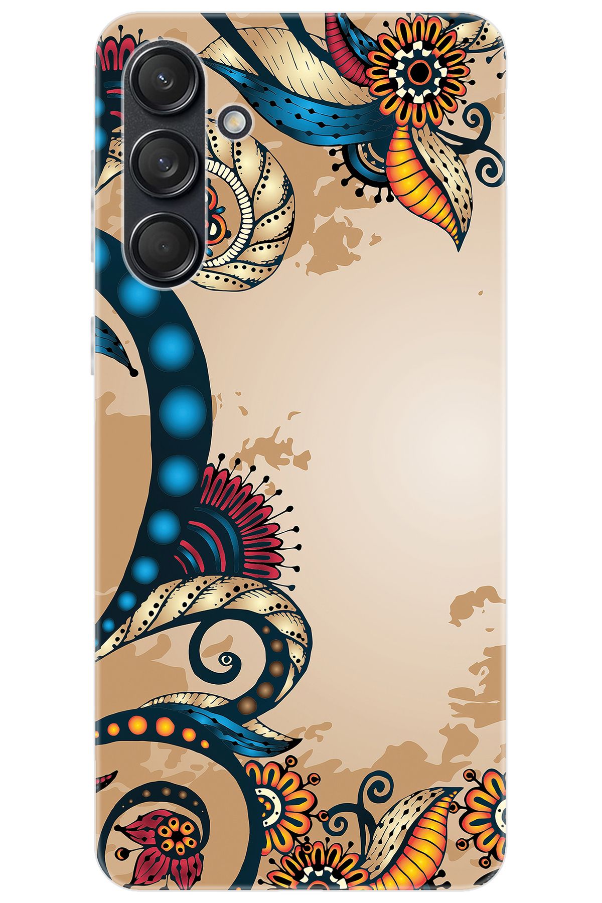 Ceppare Samsung Galaxy M55 (SM-M556B) Uyumlu Kılıf Desen Baskılı Silikon Vektör Tasarım STK:536 CP-u2cS1Bk