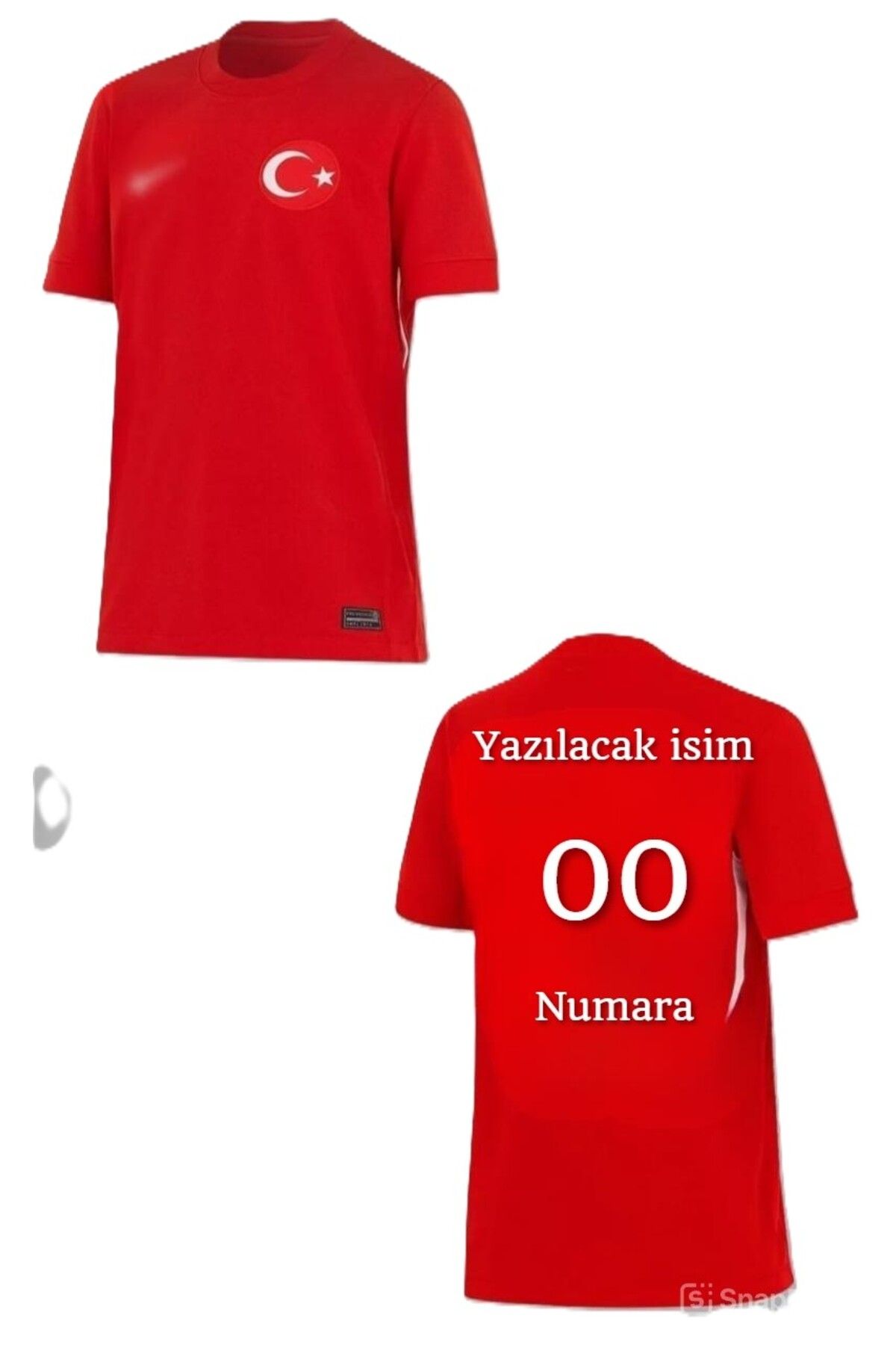 Lion Spor Türkiye Milli Takım Kırmızı Forması (Kişiye Özel İsimli Baskı)628456363