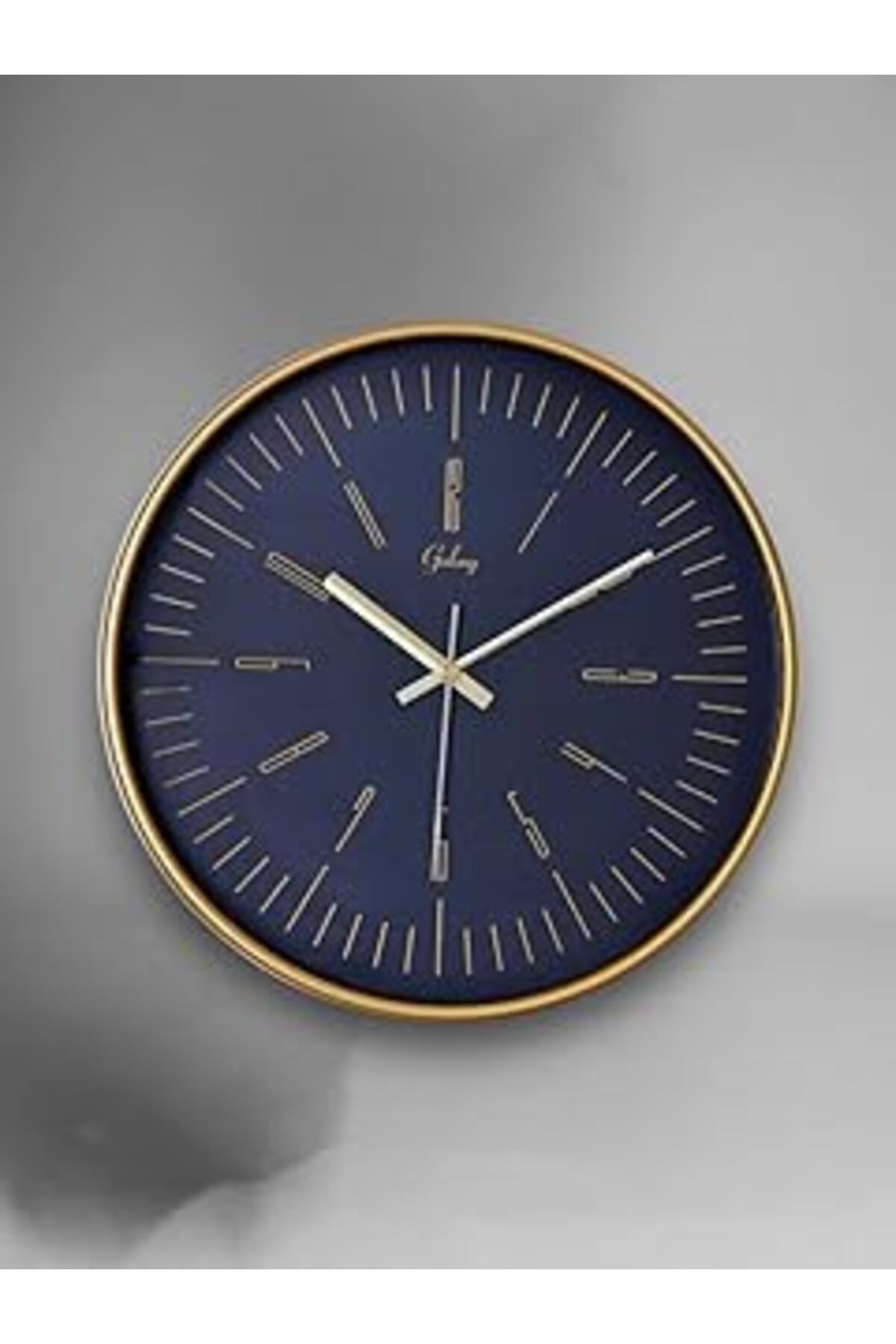 ASİTAN Galaxy 218-A-10 Serisi Eskitme Metal Görünümlü Sessiz Akar Modern Duvar Saati 30 Cm