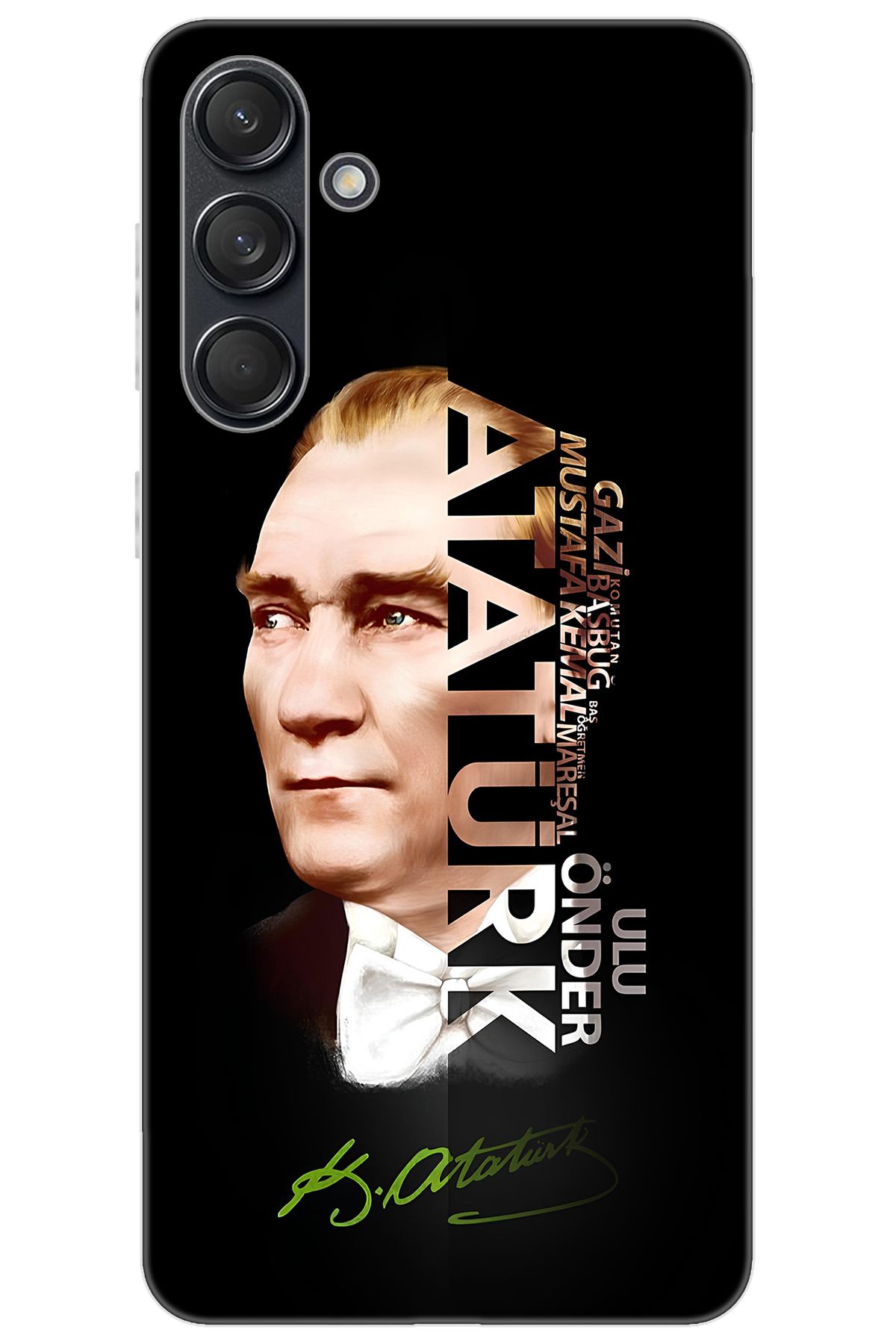 Ceppare Samsung Galaxy M55 (SM-M556B) Uyumlu Kılıf Desen Baskılı Silikon Atatürk STK:681 CP-qsfq5sD