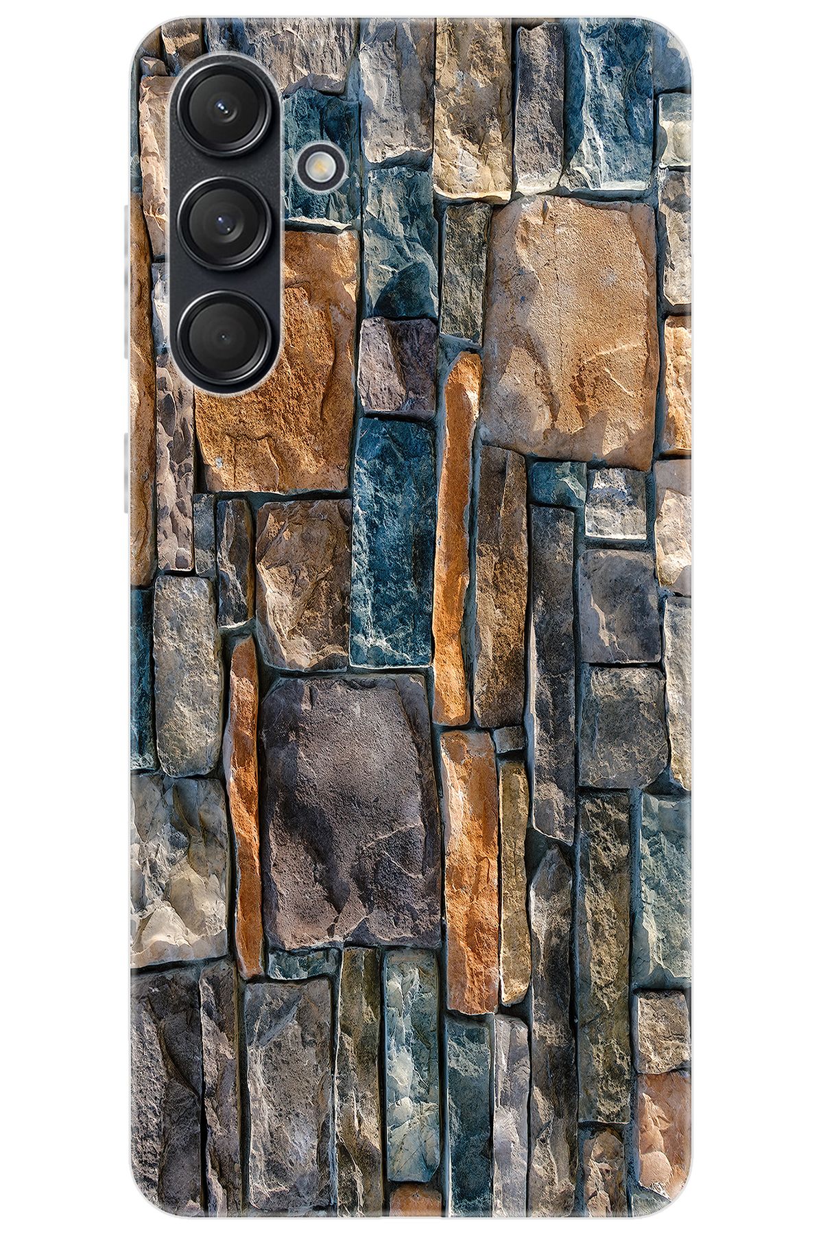 Ceppare Samsung Galaxy M55 (SM-M556B) Uyumlu Kılıf Desen Baskılı Silikon Taş Duvar STK:233 CP-lSEvcRw