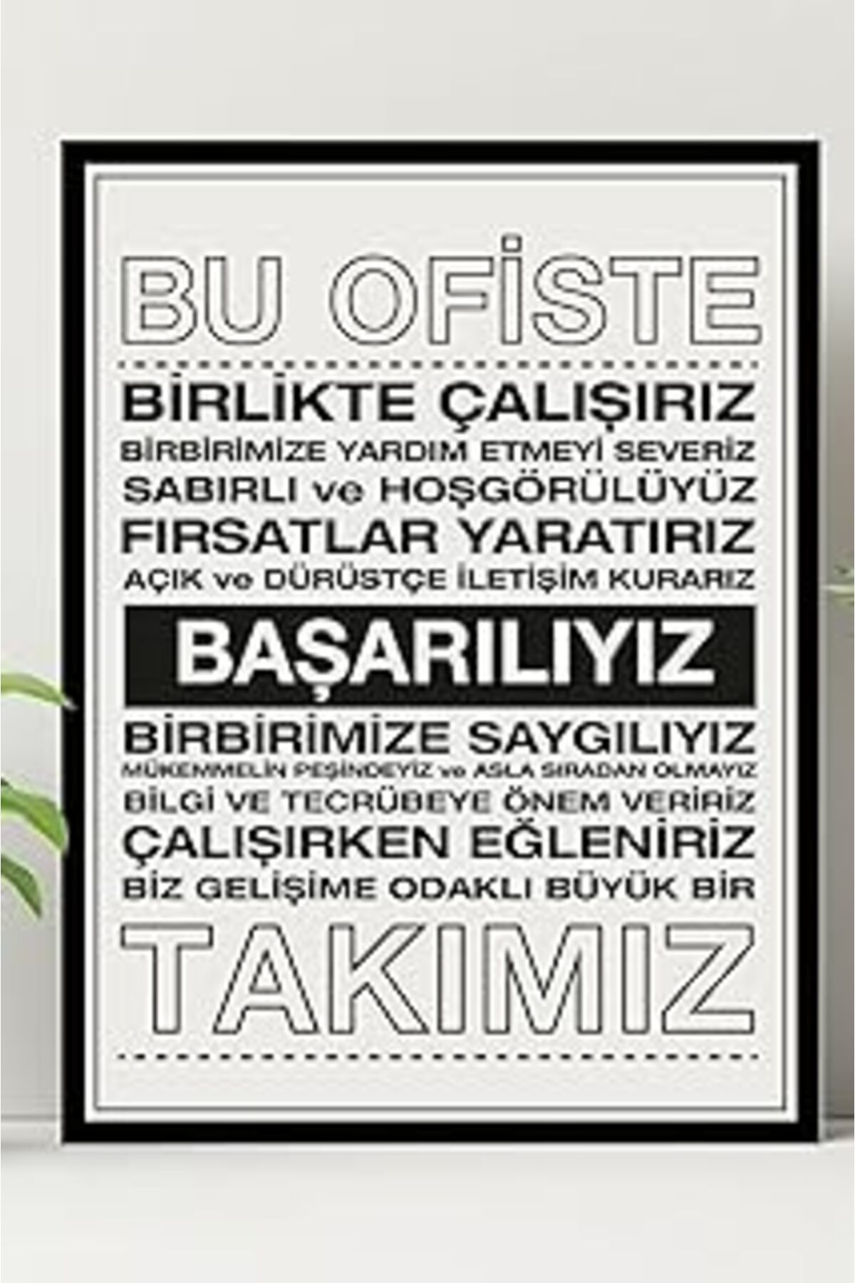 NETWORK ART Hediyesepeti Ofise Motivasyon Panosu 30X40 Kurumsal Hediyelik Kanvas Tablo - Dekoratif Kanvas Tablo