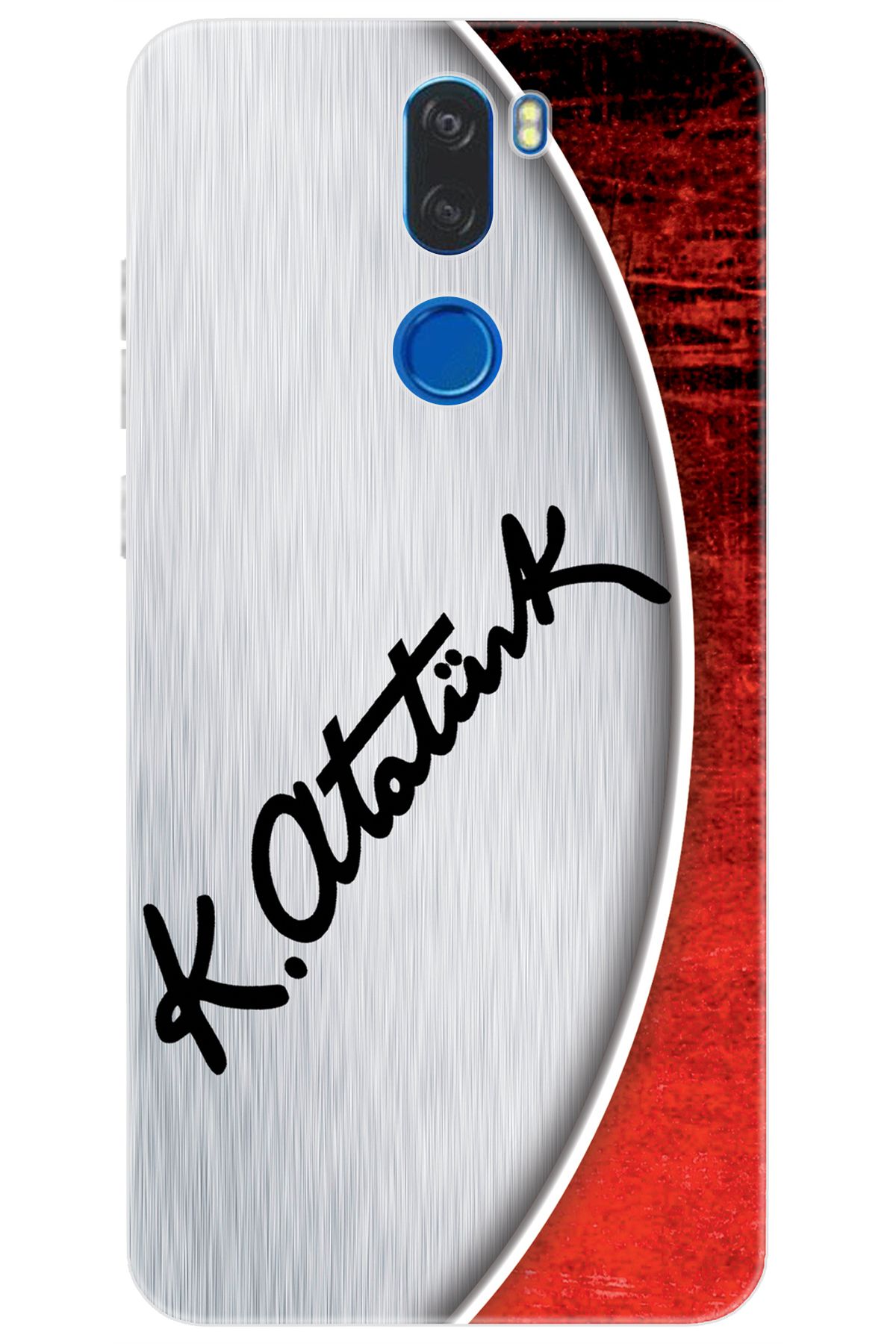 Vestel Venüs Z30 Uyumlu Kılıf Desen Baskılı Silikon Atatürk İmzası STK:393 CP-C7TLwSF