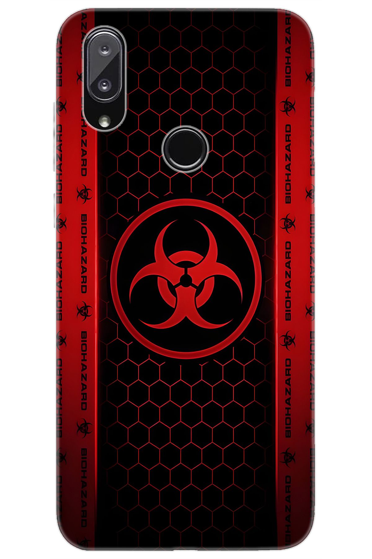 Vestel Venüs E5 Uyumlu Kılıf Desen Baskılı Silikon Biohazard STK:754 CP-TcsOjGF