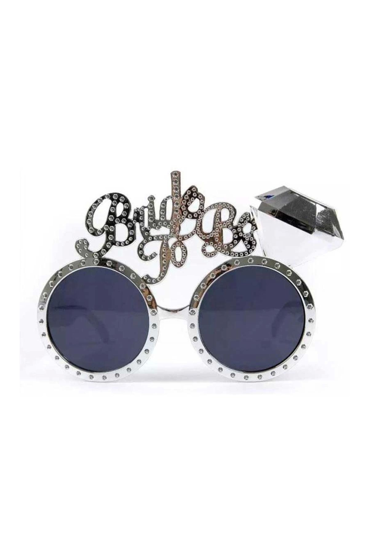 shopwave Gümüş Renk Bride To Be Yazılı Gelin Gözlüğü 15x10 cm