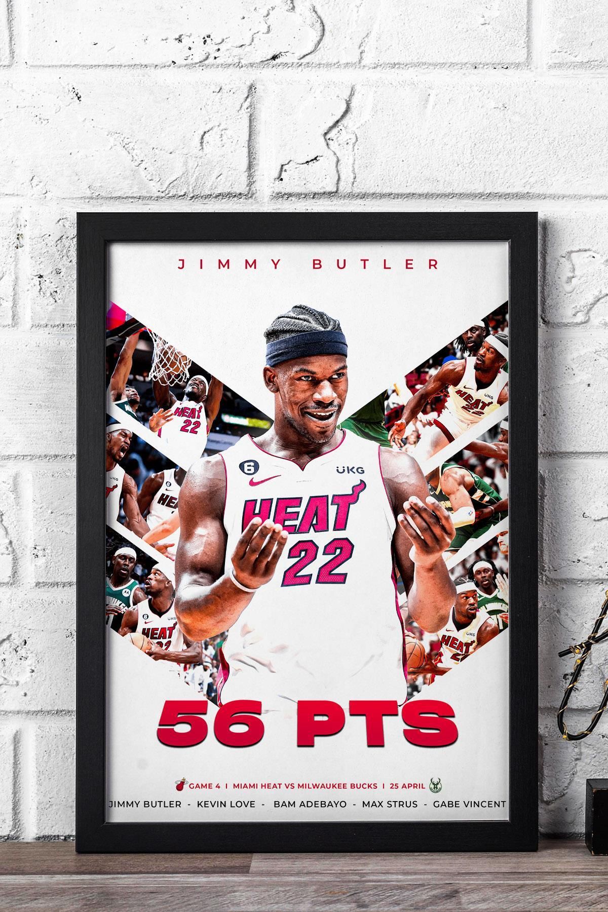 Saturn Jimmy Butler Çerçeveli Tablo - Miami Heat NBA Posteri Tablo