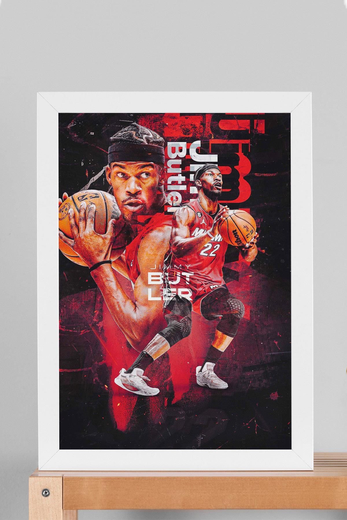 Saturn Jimmy Butler Çerçeveli Tablo - Basketbol NBA Posteri Tablo