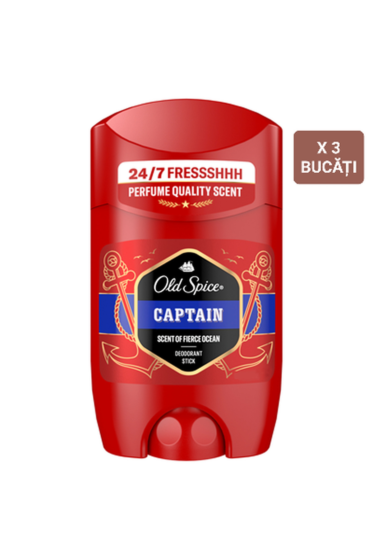 Old Spice-Old Piece Captain Antiperspirant Stick, 50ml X 3 Pieces 1