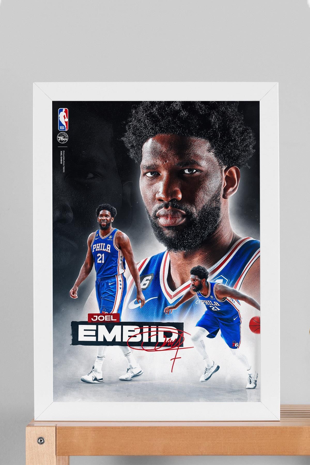 Saturn Joel Embiid Çerçeveli Tablo - Basketbol NBA Posteri Tablo