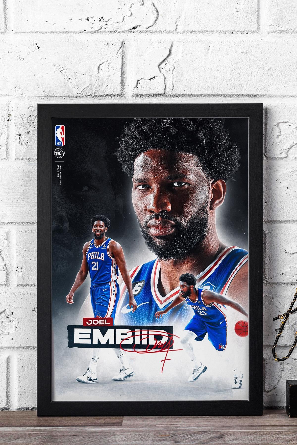 Saturn Joel Embiid Çerçeveli Tablo - Basketbol NBA Posteri Tablo
