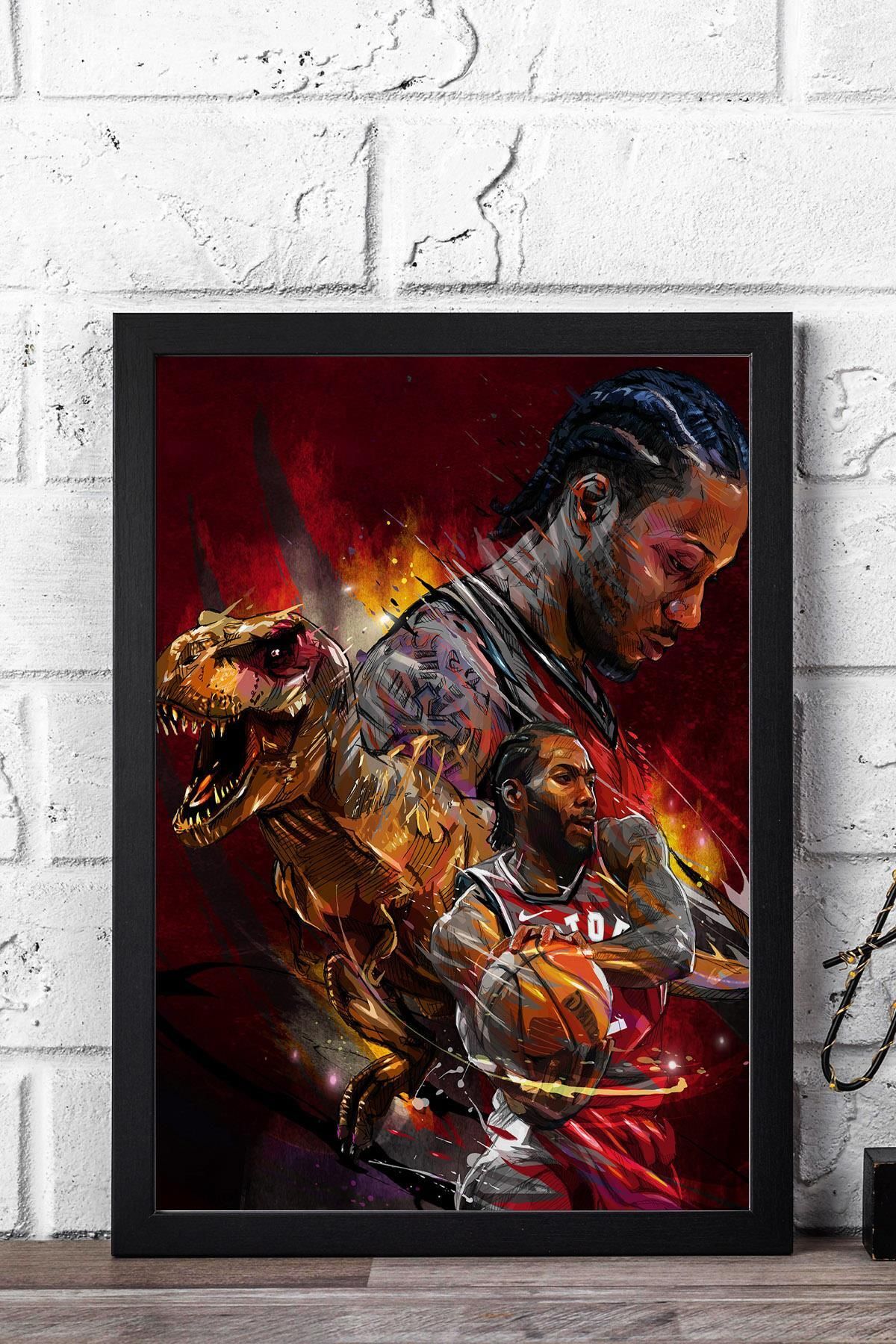 Saturn Kawhi Leonard Çerçeveli Tablo - Toronto Raptors NBA Posteri Tablo