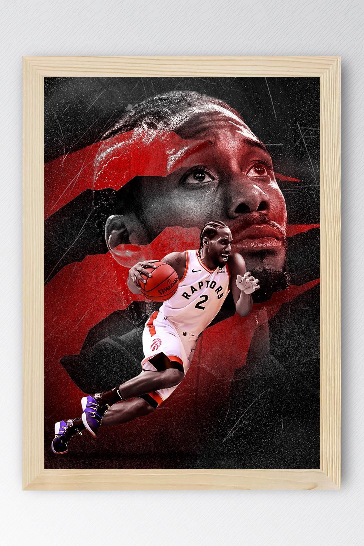 Saturn Kawhi Leonard Çerçeveli Tablo - Basketbol NBA Posteri Tablo