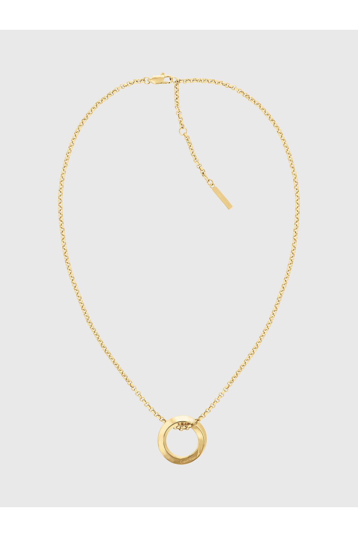 Calvin Klein Twisted Circle Pendant Necklace