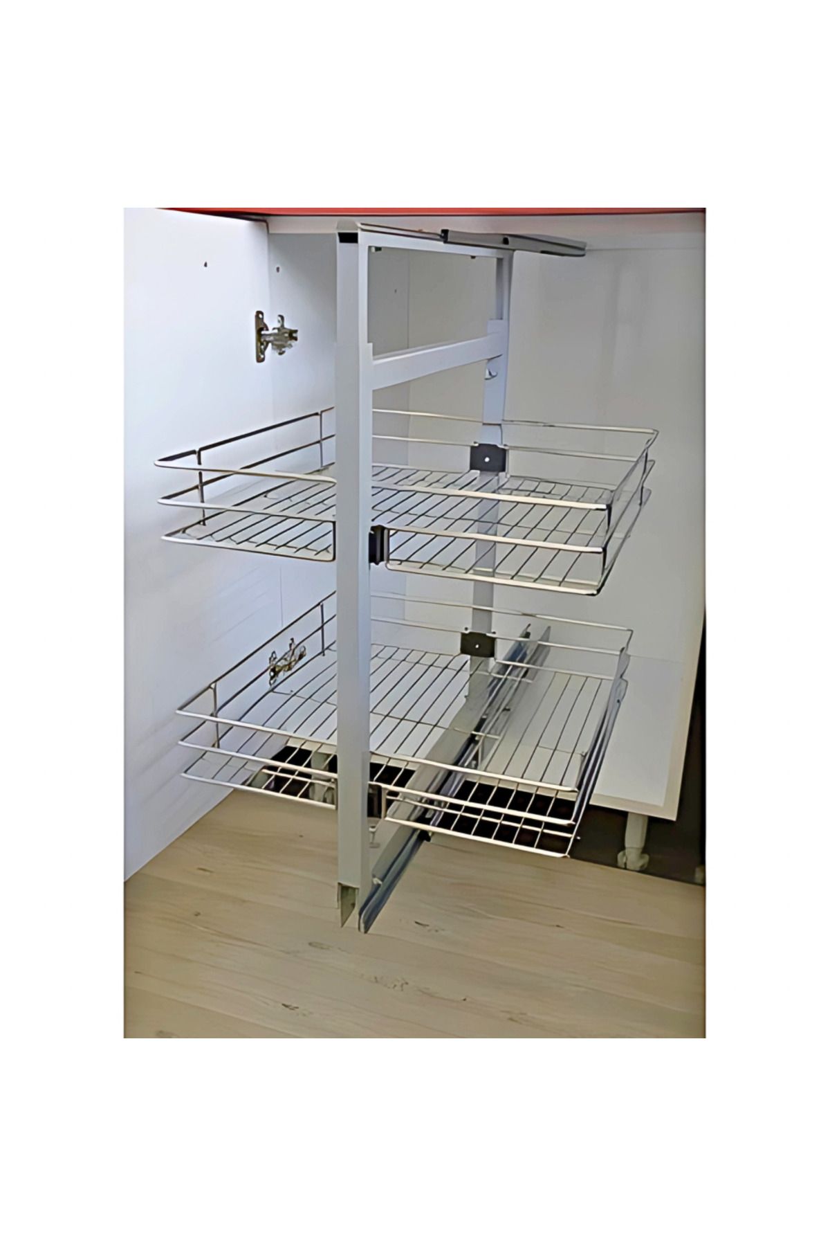Hemaks Değişim Teleskopik Raylı Tezgah Altı Kiler 60x80x30