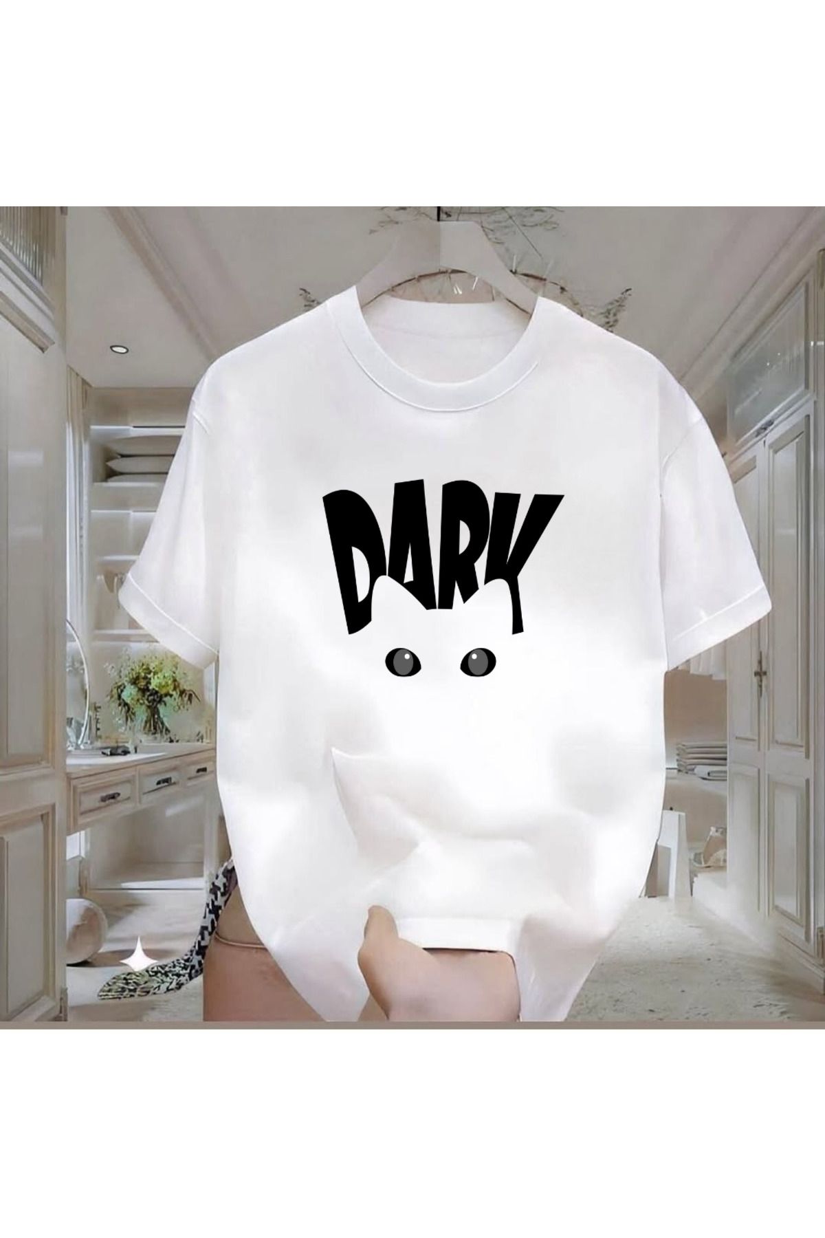 Rovell Dark Baskılı Beyaz Regular Erkek Tshirt