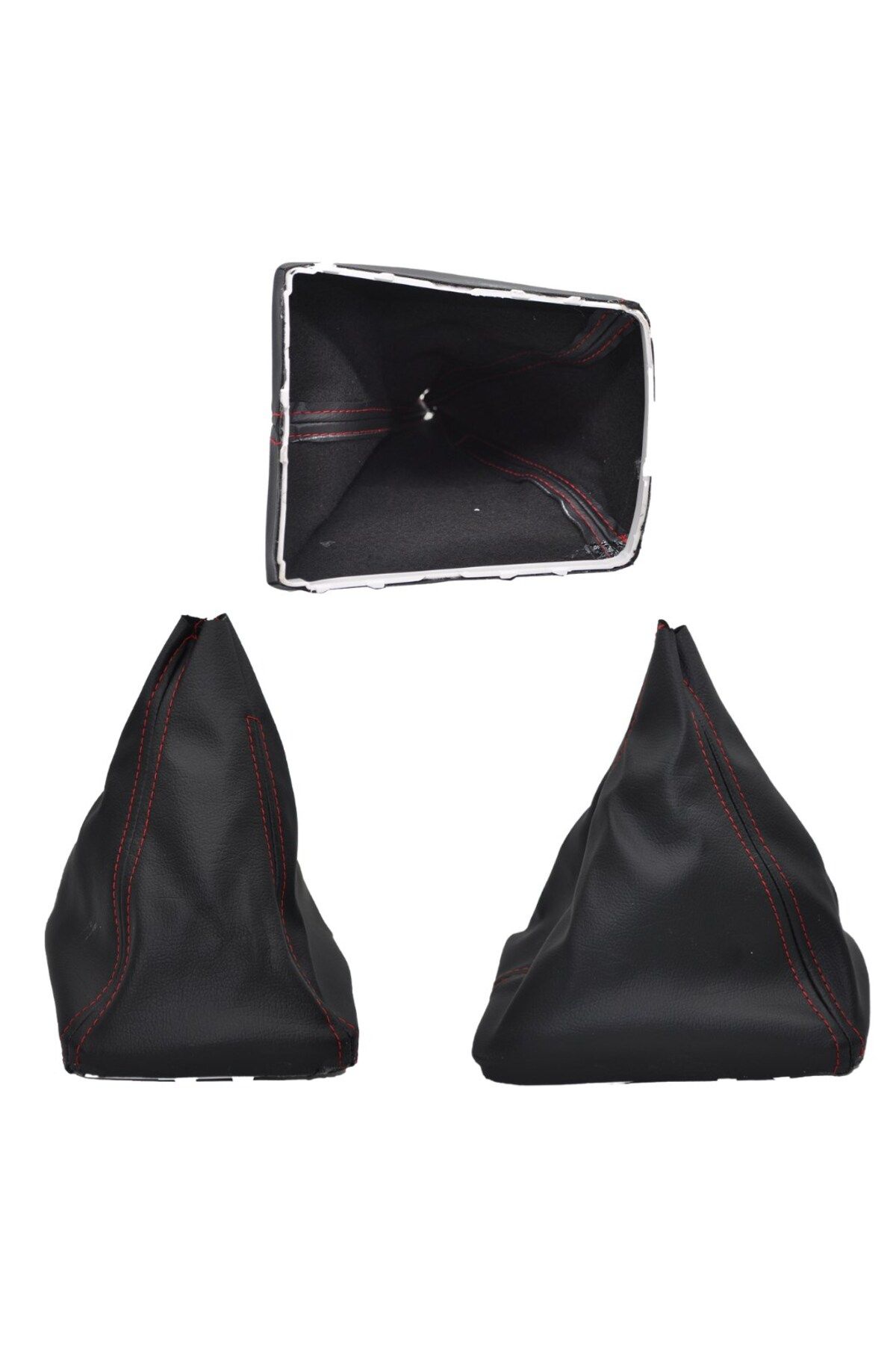 ALPHA AUTO PART-Handbrake-Shift Boot and Shift Knob for Opel Astra H (5)-RED 4