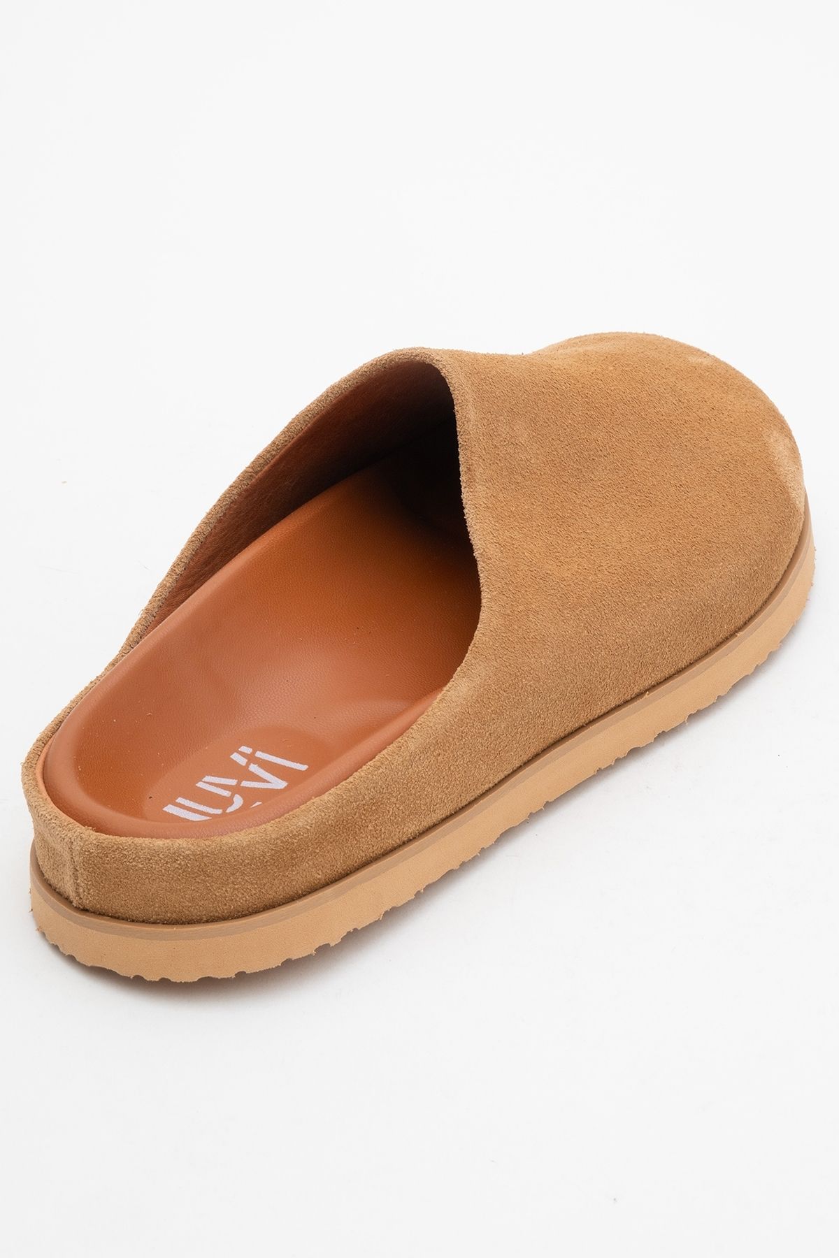 LuviShoes-Дамски чехли SPACE Earth Suede от естествена кожа със затворени пръсти 5