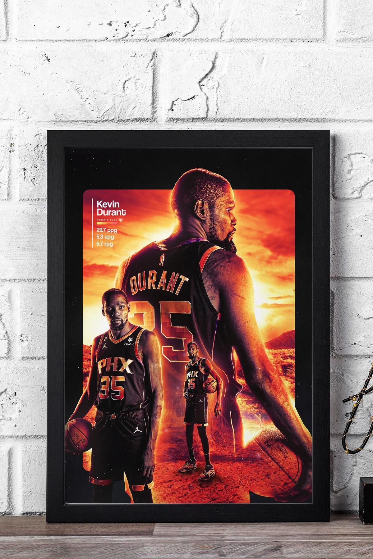 Saturn Kevin Durant Çerçeveli Tablo - Basketbol NBA Posteri Tablo