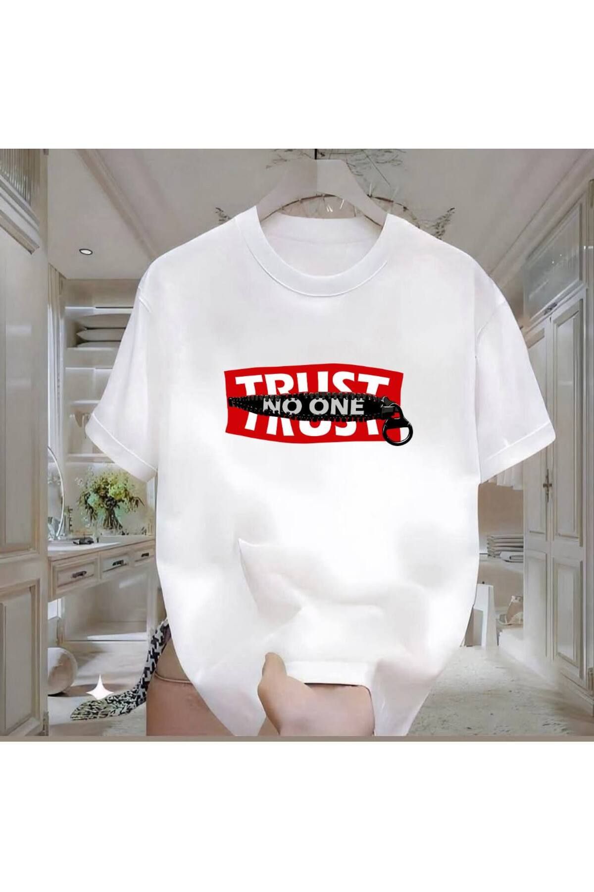 Rovell Trust One Baskılı Beyaz Regular Erkek Tshirt