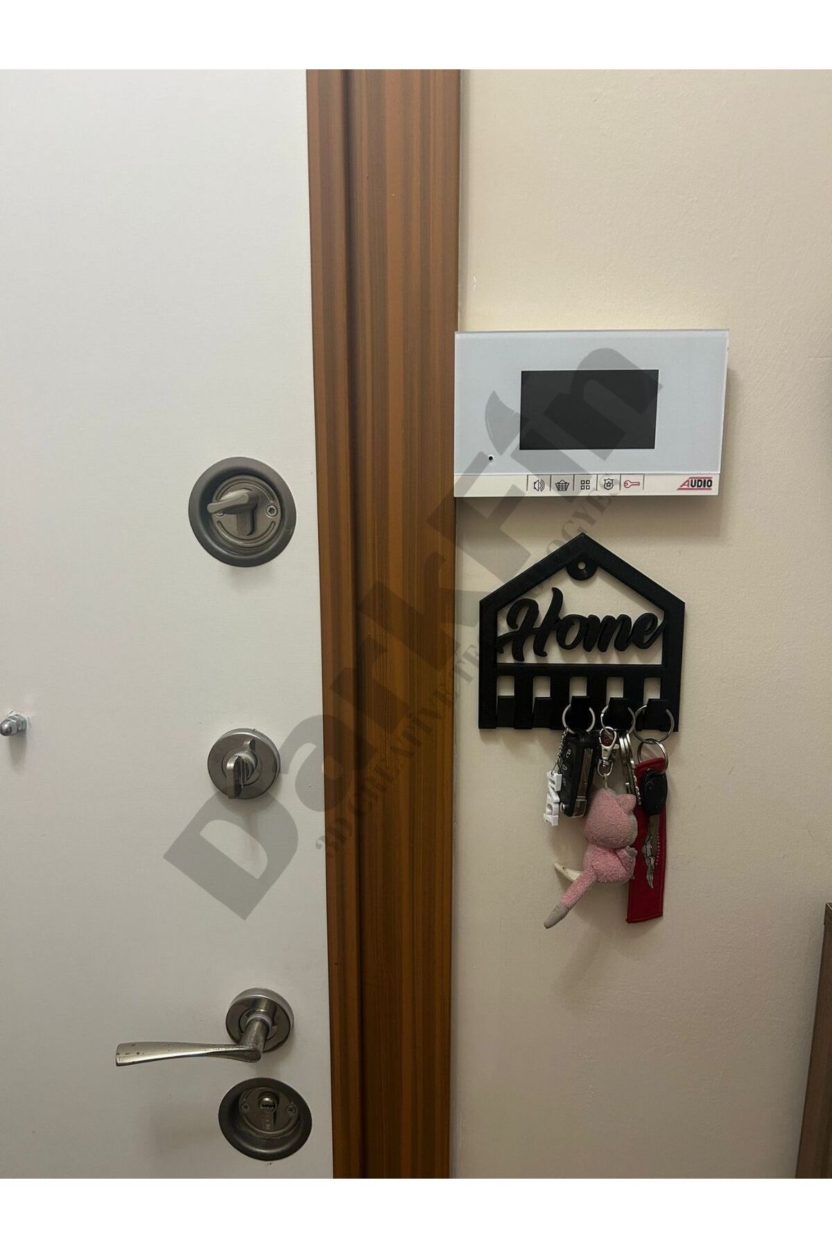 DarkFin HOME Yazılı Dekoratif Duvara Monte Anahtar Askısı