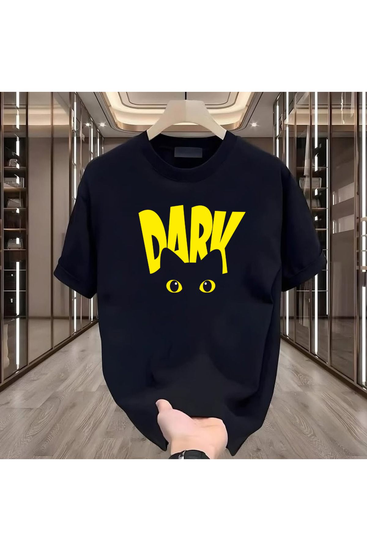 Rovell Dark Baskılı Siyah Regular Erkek Tshirt