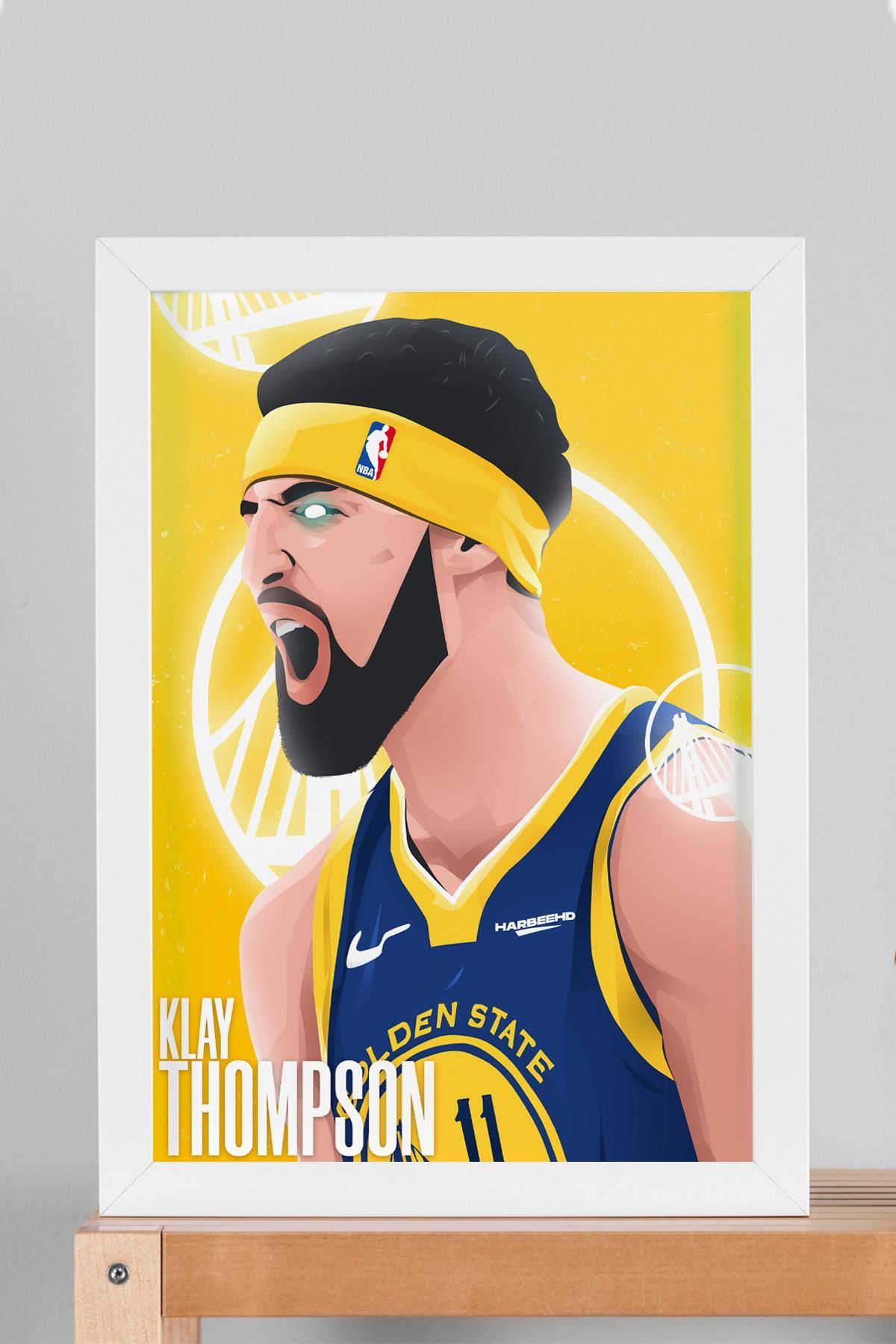 Saturn Klay Thompson Çerçeveli Tablo - Basketbol NBA Posteri Tablo