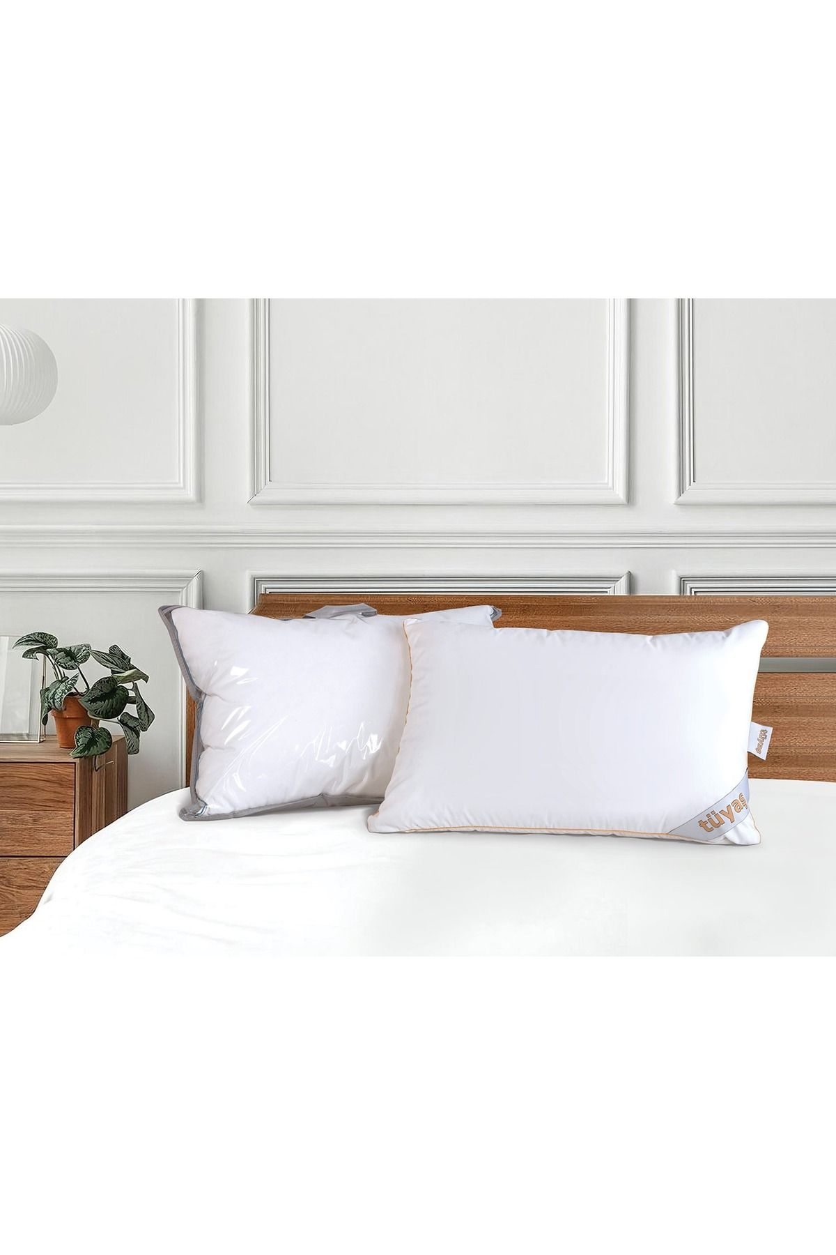 Tüyaş Kaz Tüyü Yastık -premium.50x70 Cm.1 Adet (%15 GIDIK) %100 ,terletmeyen,ısı Dengeleyici,uyku Yastığı