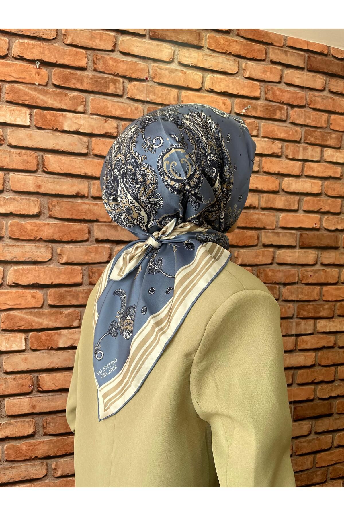 Valentino Orlandi twill ipek eşarp