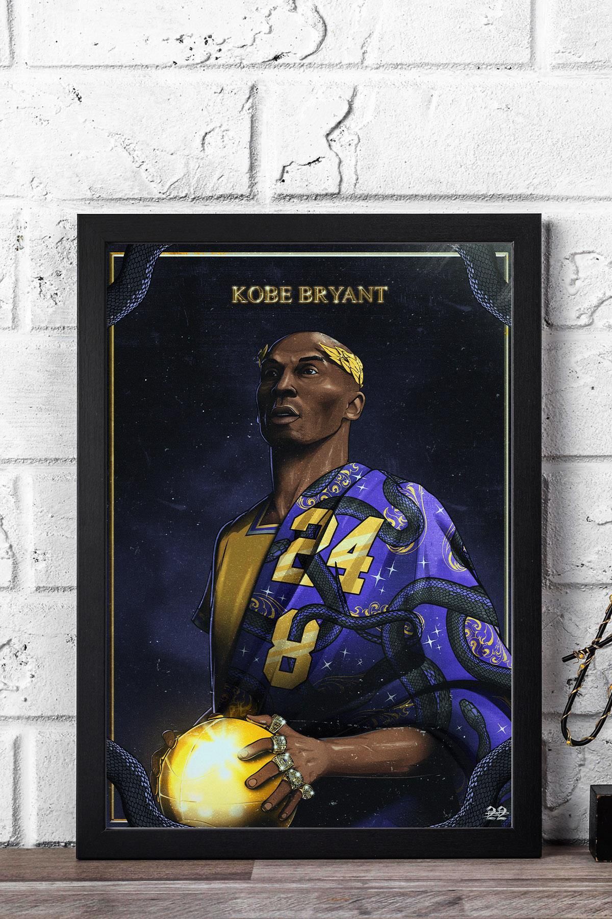 Saturn Kobe Bryant Roma İmparatoru Çerçeveli Tablo - Basketbol NBA Posteri Tablo