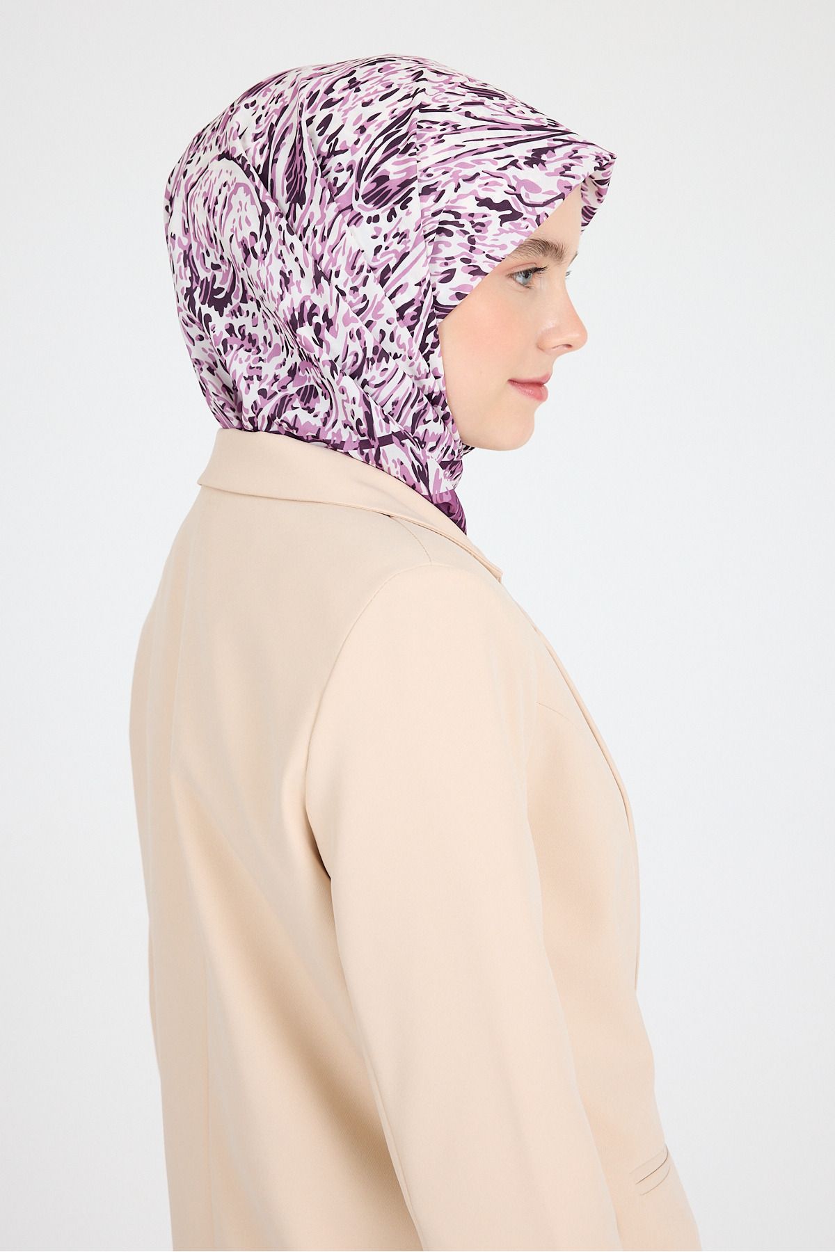 Rays Mor Ebru Desenli Eşarp 3012