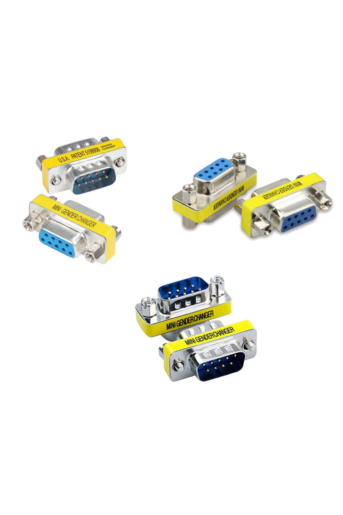 KEEPRO Rs232 dişi erkek çevirici set DB9 rs232 9 pin dişi erkek çevirici 3'lü set
