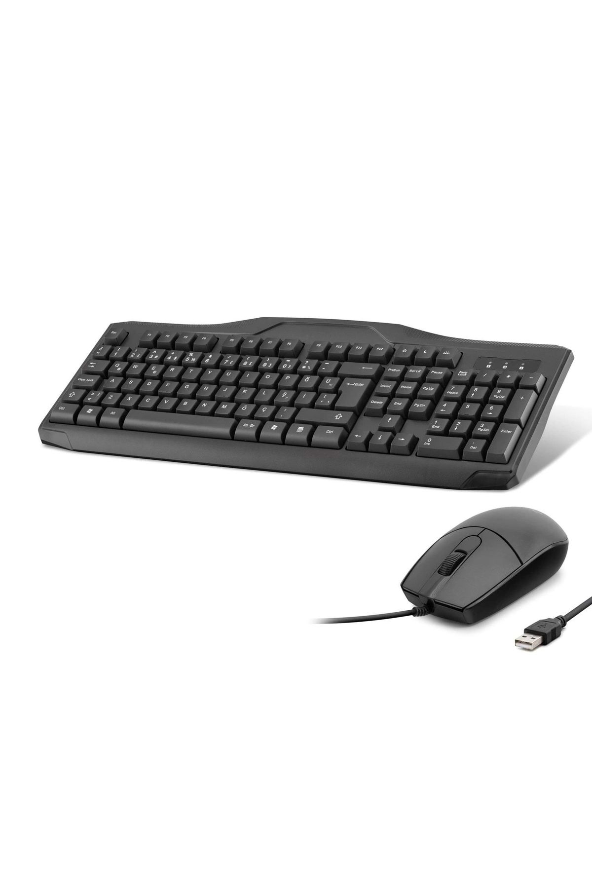 shopwave Kablolu Klavye Mouse Set Q Siyah OAK930