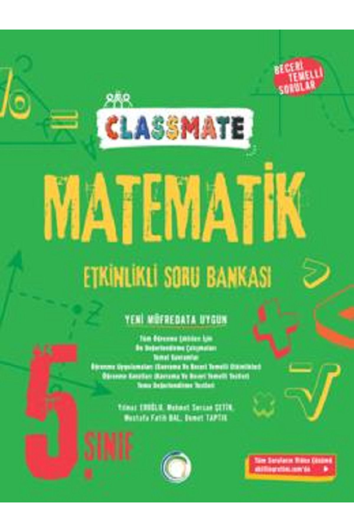 Evrensel İletişim Yayınları 5.Sınıf Okyanus Classmate Matematik Etkinlikli Soru Bankası / Beceri Temelli Sorular / Yeni Müfredat
