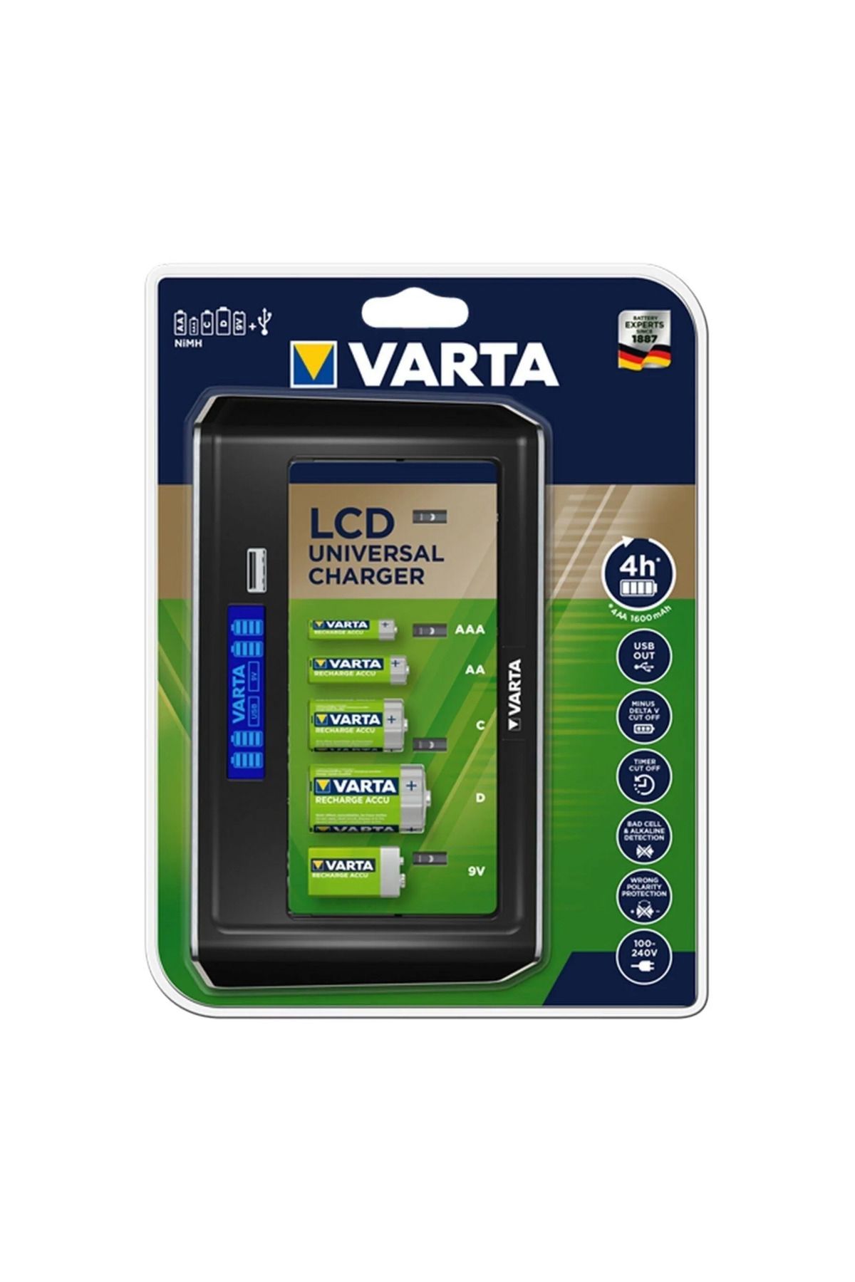 Varta Şarjlı Lcd Universal Charger Pilsiz