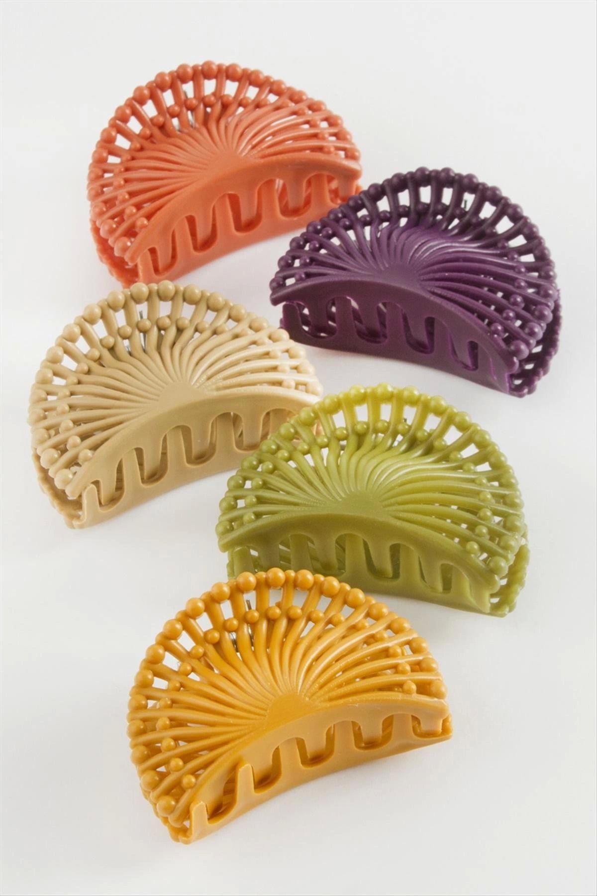 Modafiks Yelpaze Renkli Mandal Toka 6 cm