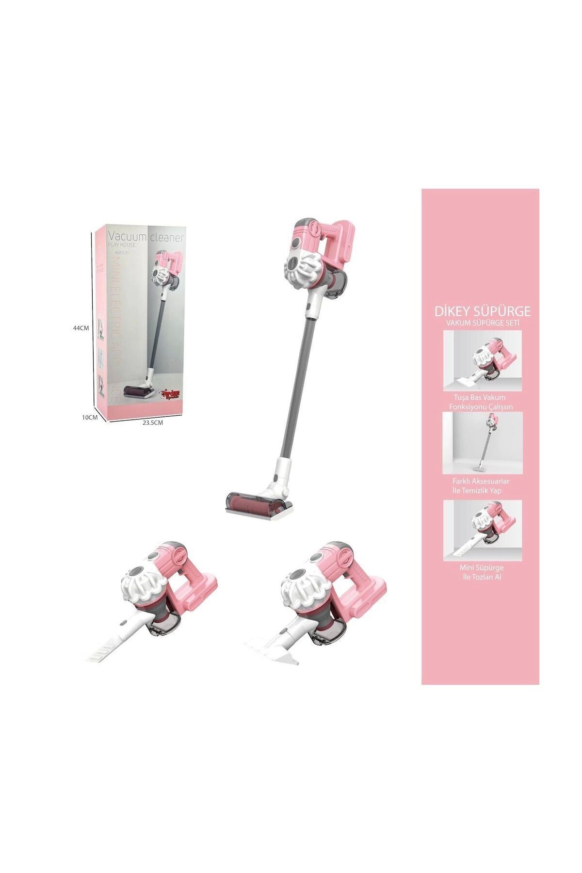 Modafiks LS8807C - Dikey Elektrik Süpürgesi Pembe 3 in1 Kapalı Kutu