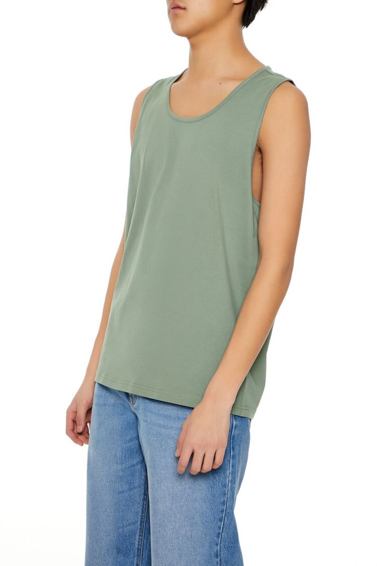 Forever 21 Pamuklu Yuvarlak Yaka Atlet