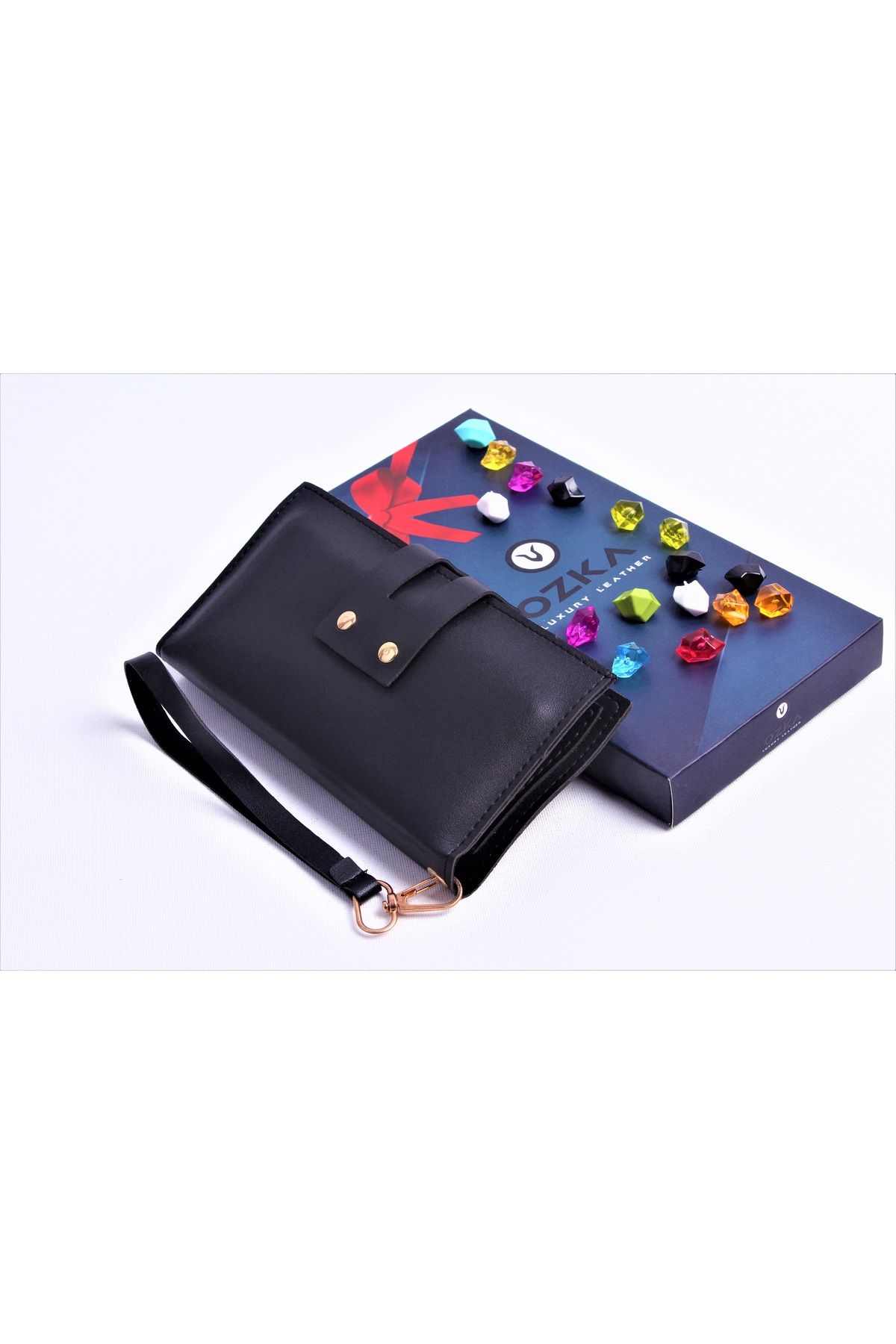 ÖZ-KA LEATHER ÖZKA LEATHER ÇİFT PATLI TELEFONLUKLU KADIN EL ÇANTASI