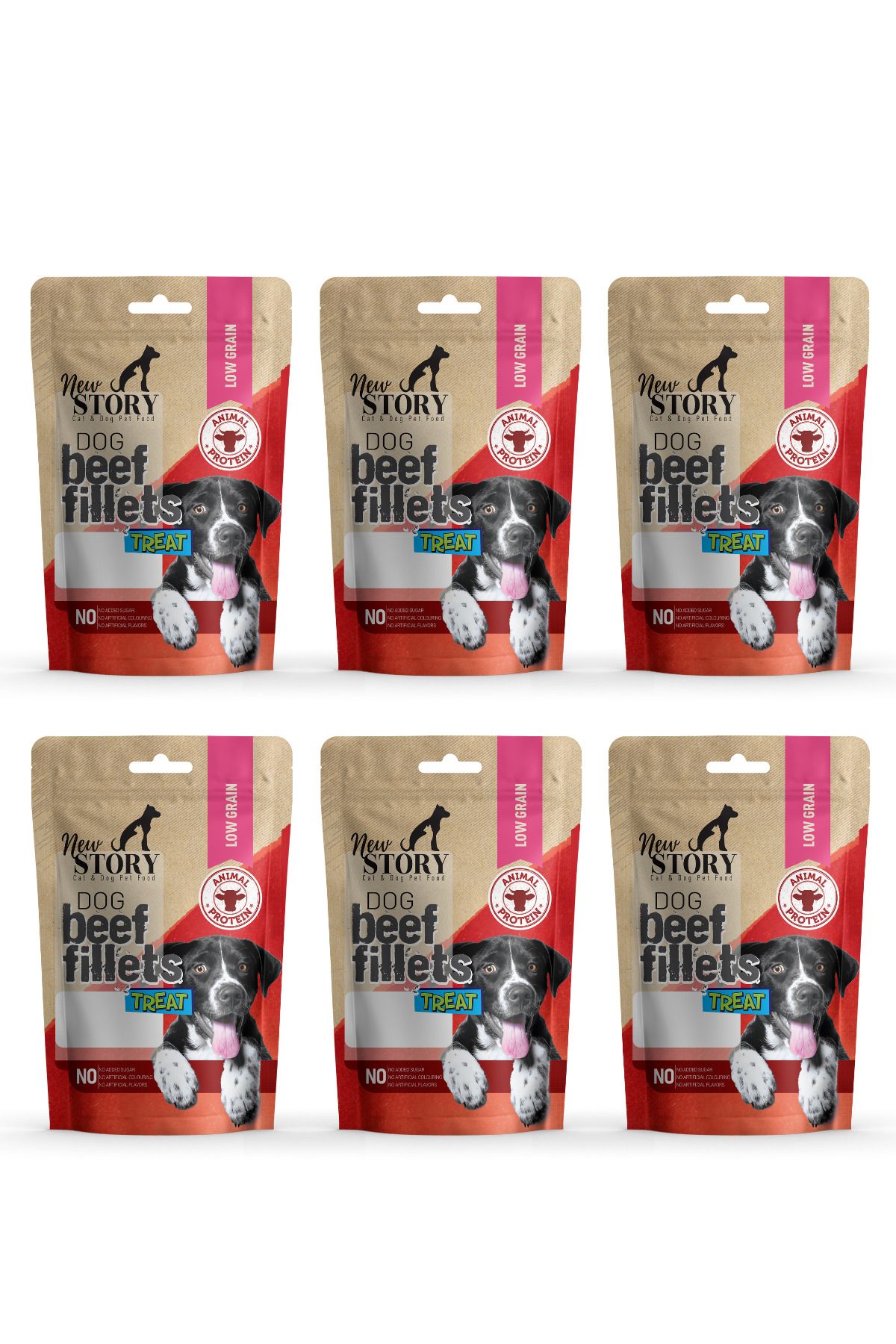 New Story Dog Beef Fillets 6x80Gr. Biftekli, Köpek Ödül Maması