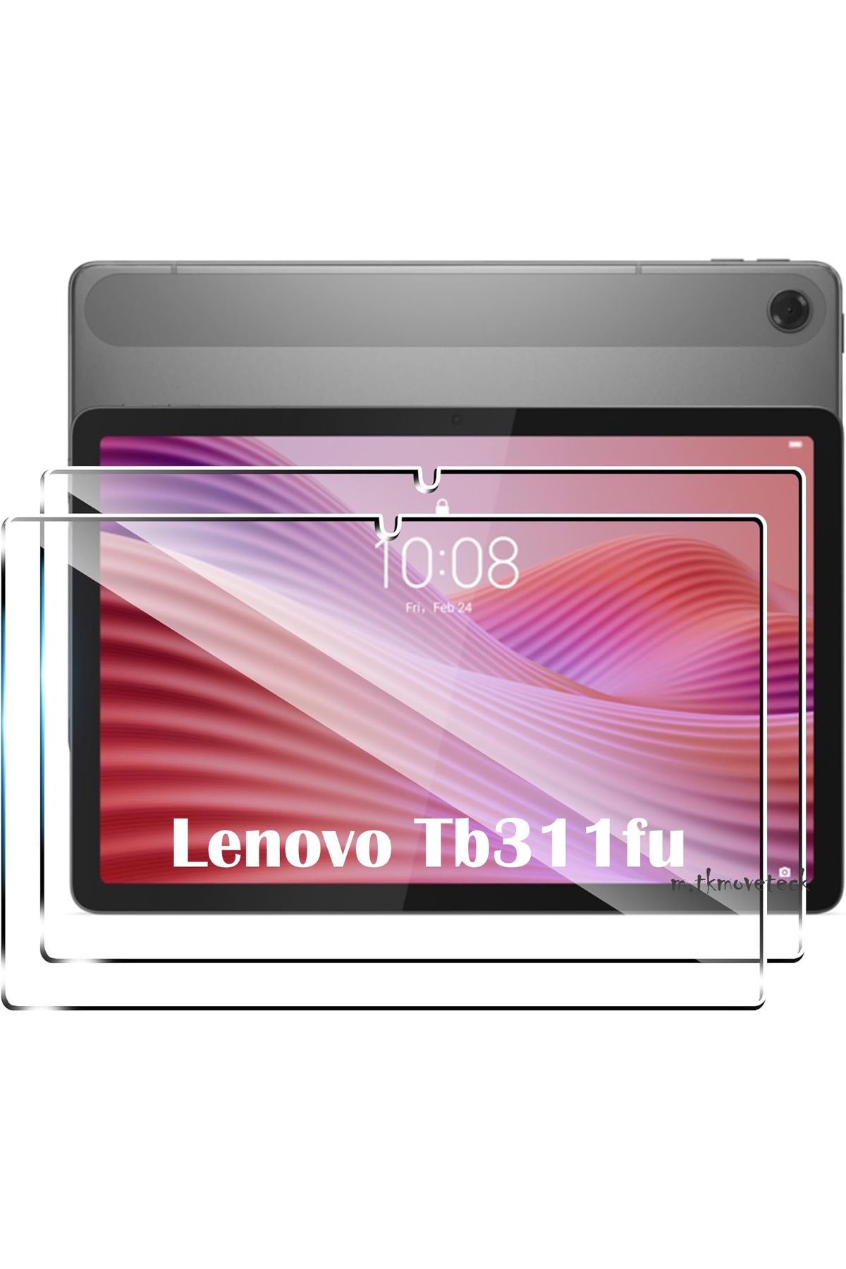 m.tk moveteck Lenovo Tab TB311FU 10.1" inç Ekran Koruyucu Şeffaf Cam Nano Esnek Kırılmaz Tablet Camı 9H ZAEK0030TR