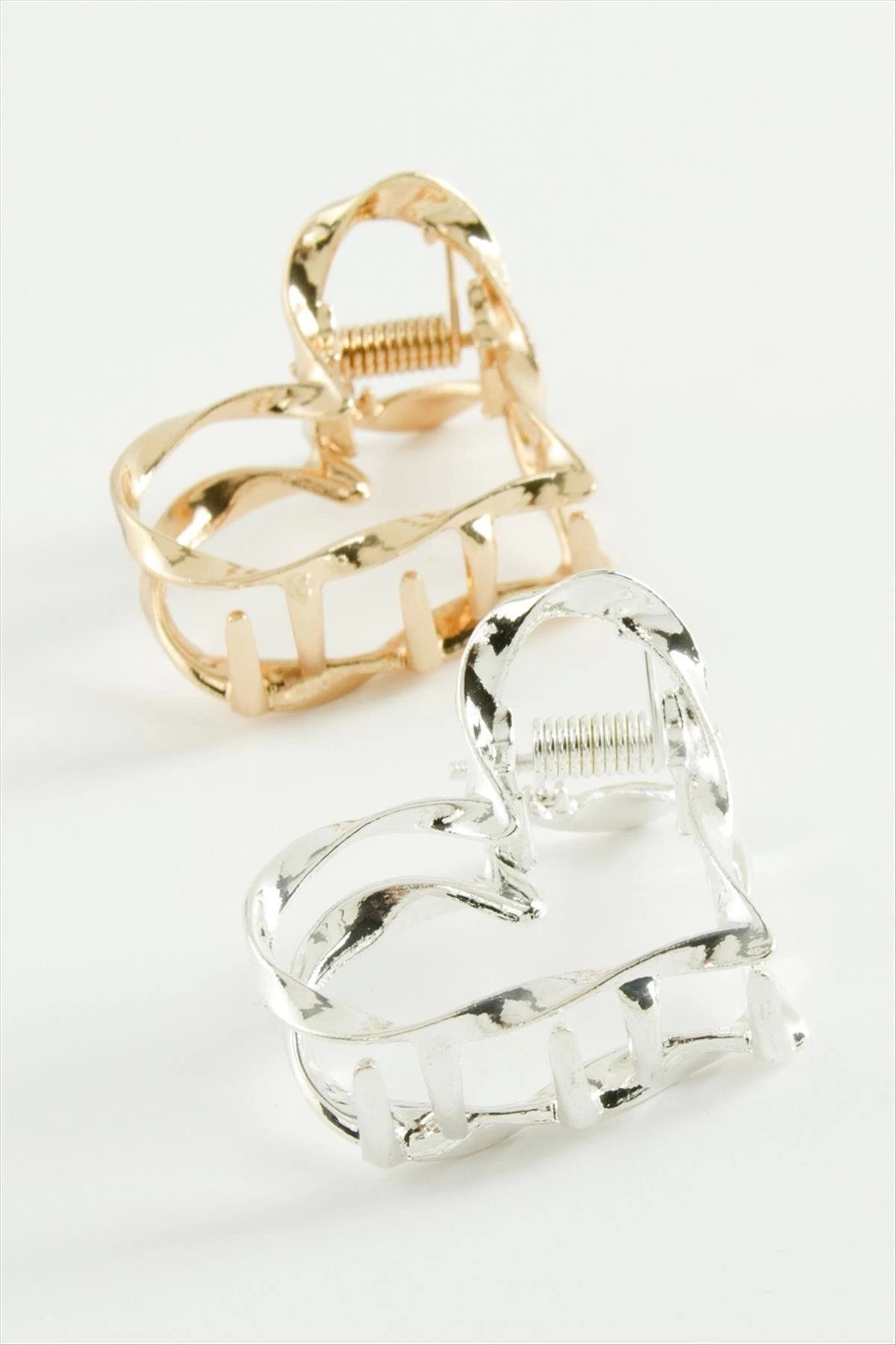Modafiks Kalp Burgulu Metal Mandal Toka 4 cm