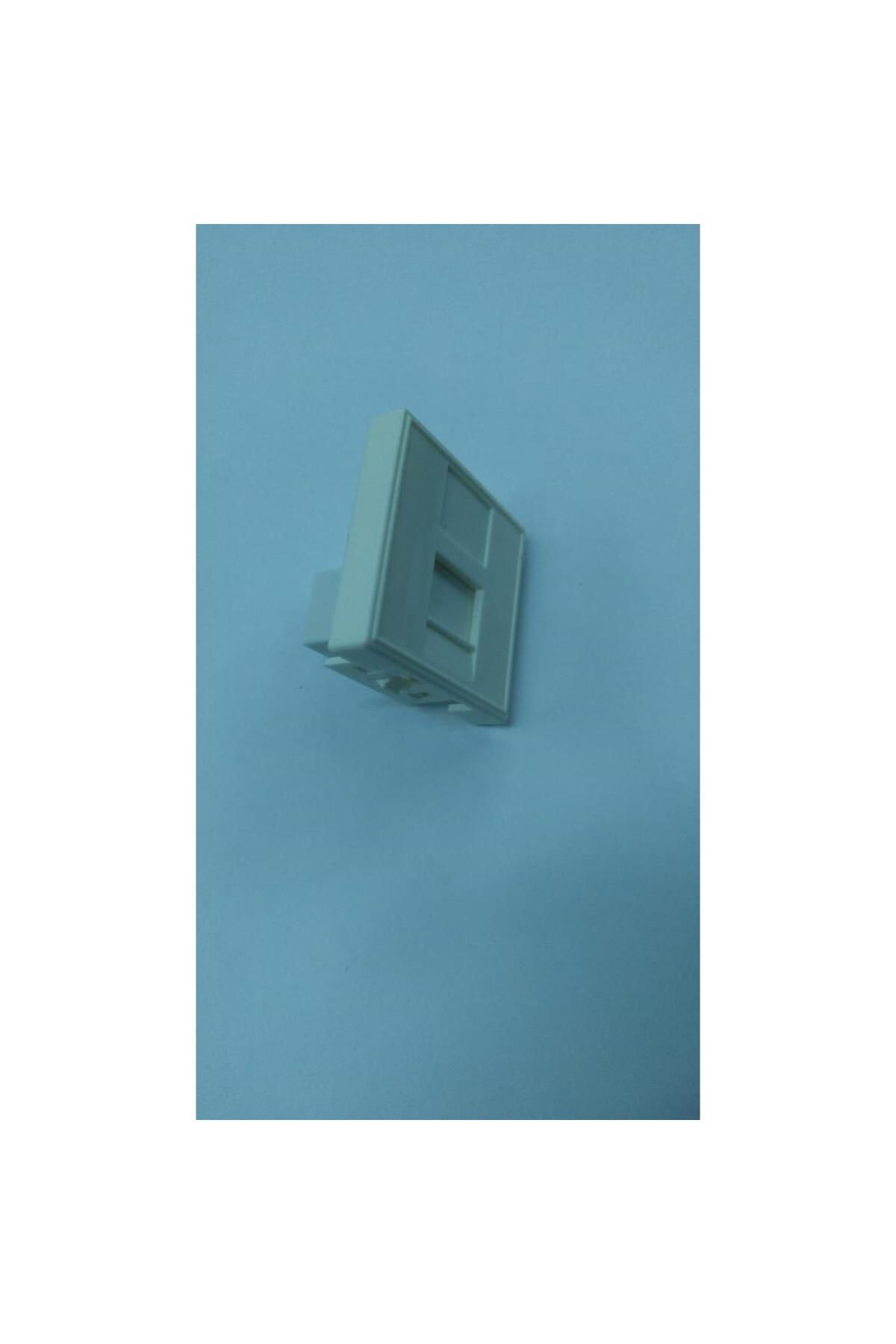 Mykablo 45x45 Cat. 6 RJ45 Keystone Dişi - Dişi Kapaklı Priz Modülü
