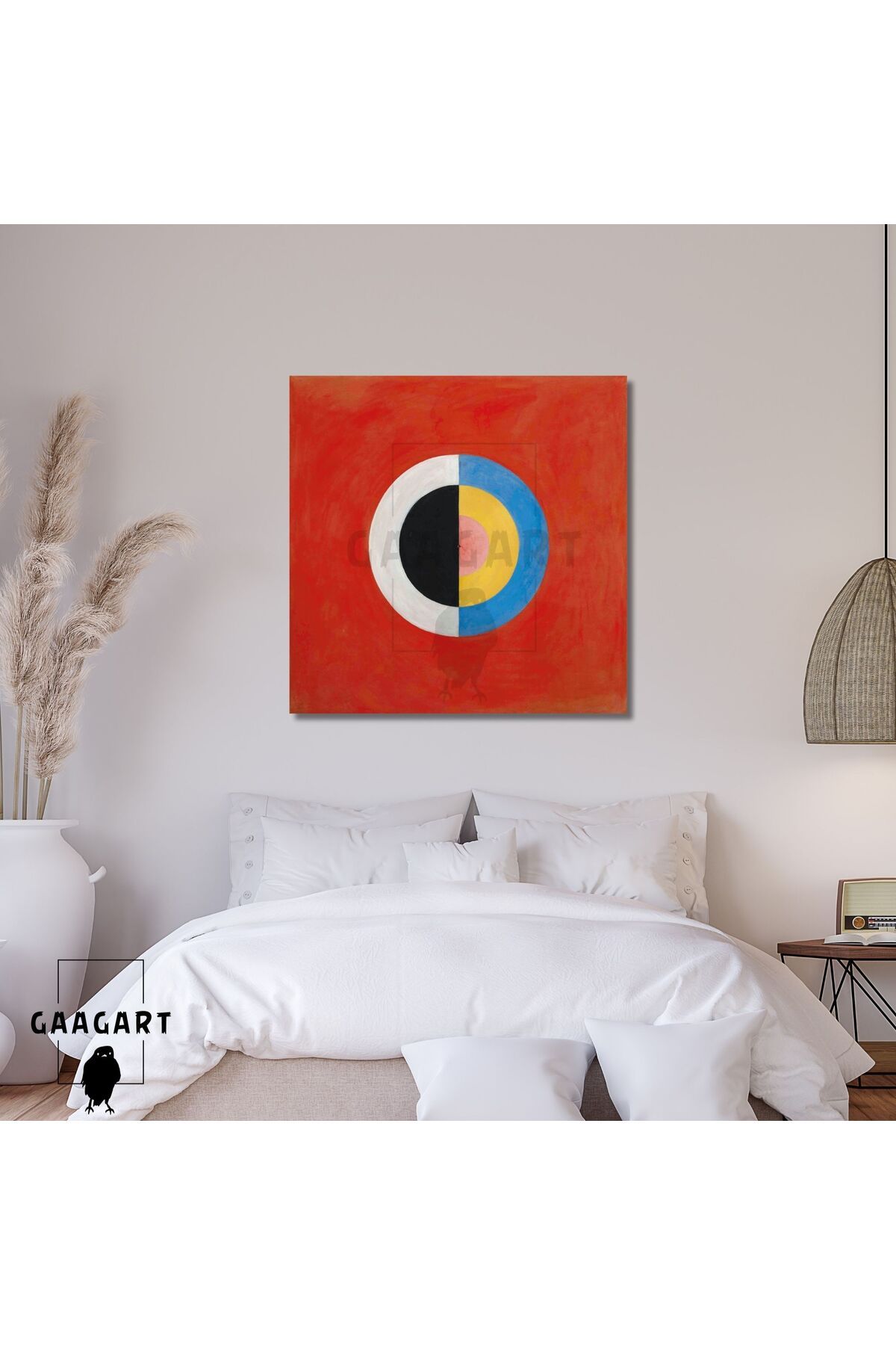 GAAGART Kare Kanvas Tablo Ünlü Eserler Hilma af Klint-Group IX,SUW, No. 17. The Swan
