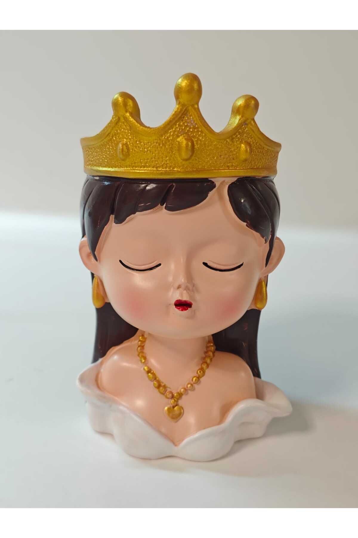Bakar's Art Taçlı Prenses Kız Dekoratif Obje